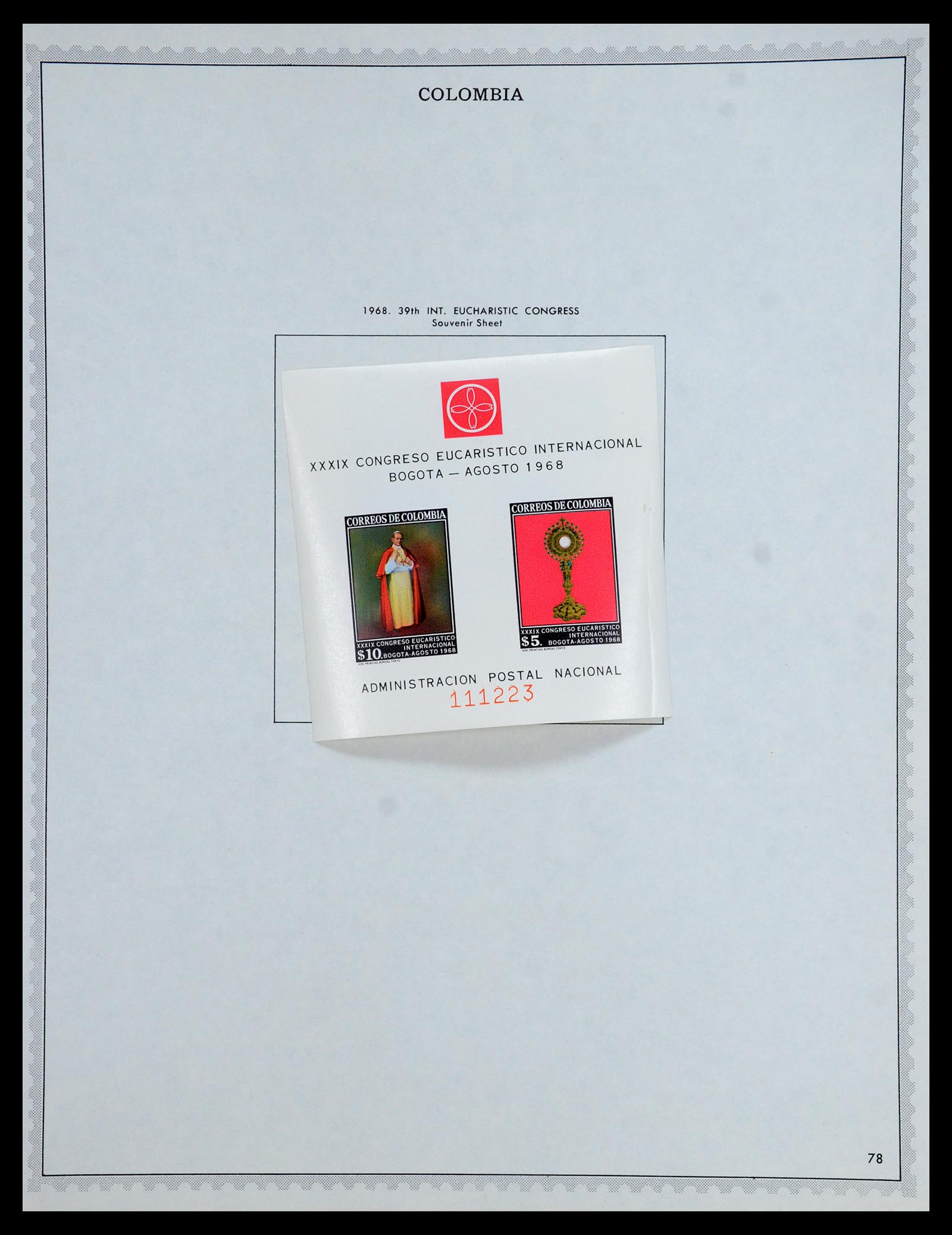 35828 068 - Postzegelverzameling 35828 Colombia en Staten 1859-1971.