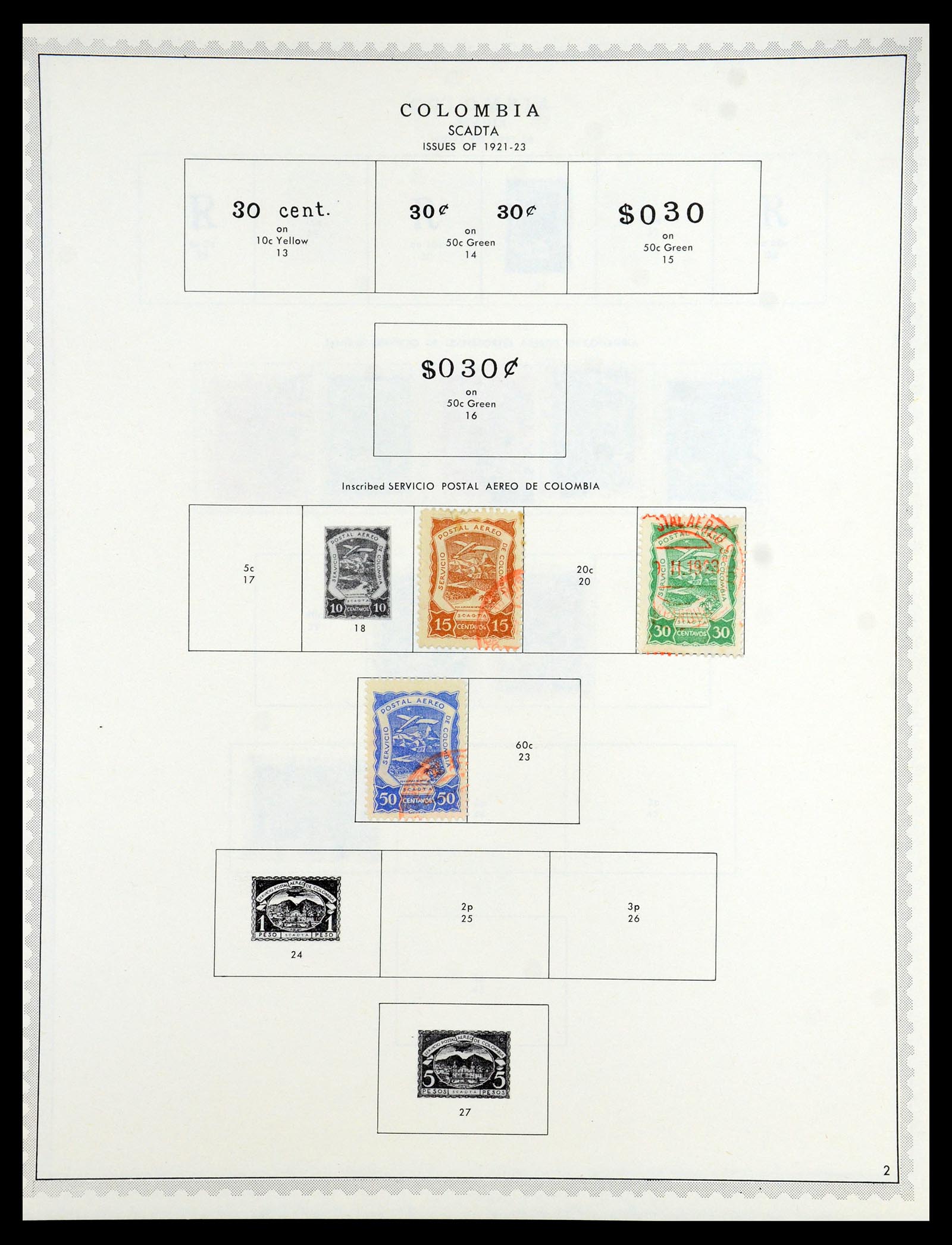 35828 075 - Postzegelverzameling 35828 Colombia en Staten 1859-1971.
