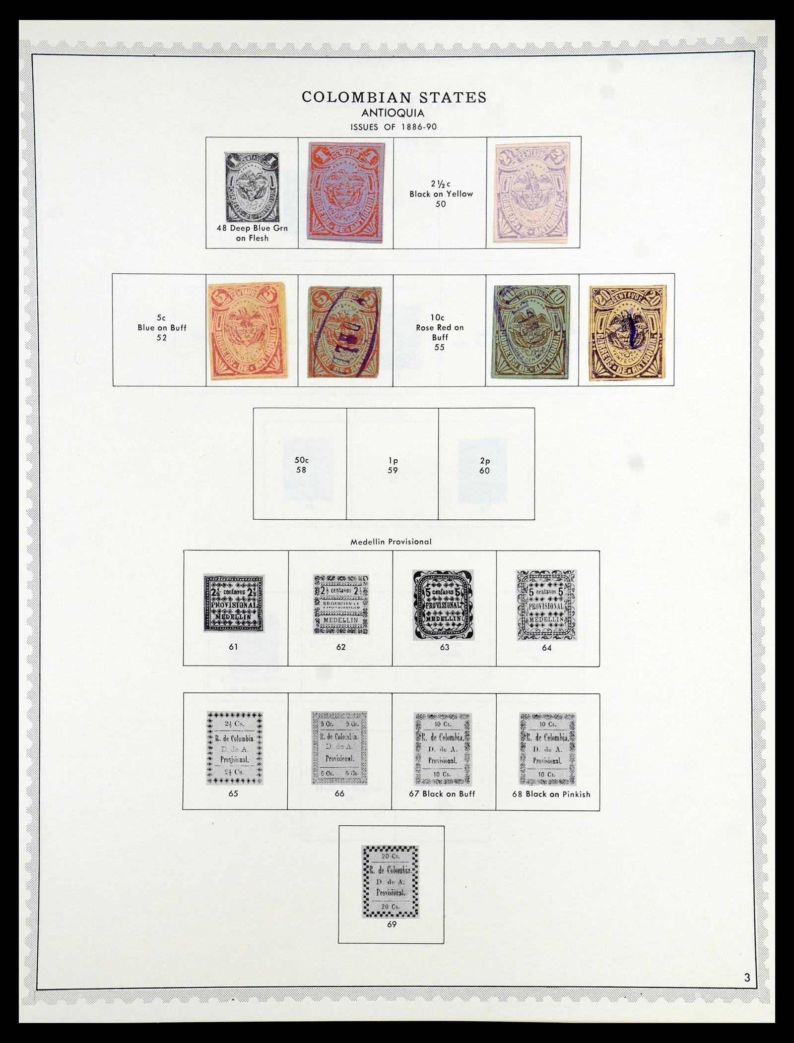 35828 079 - Postzegelverzameling 35828 Colombia en Staten 1859-1971.