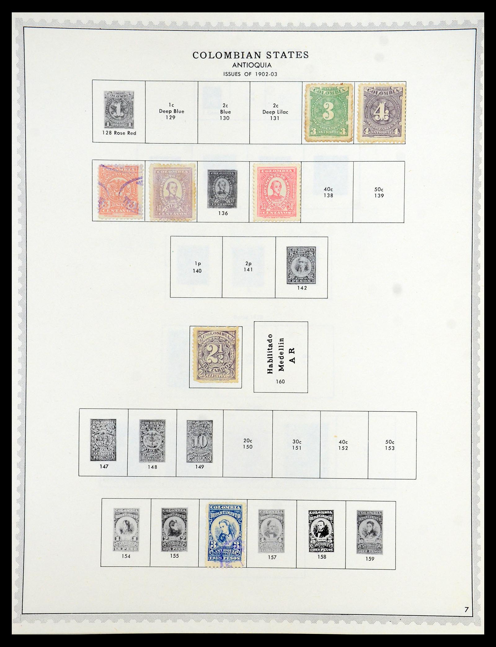35828 082 - Stamp Collection 35828 Colombia and States 1859-1971.
