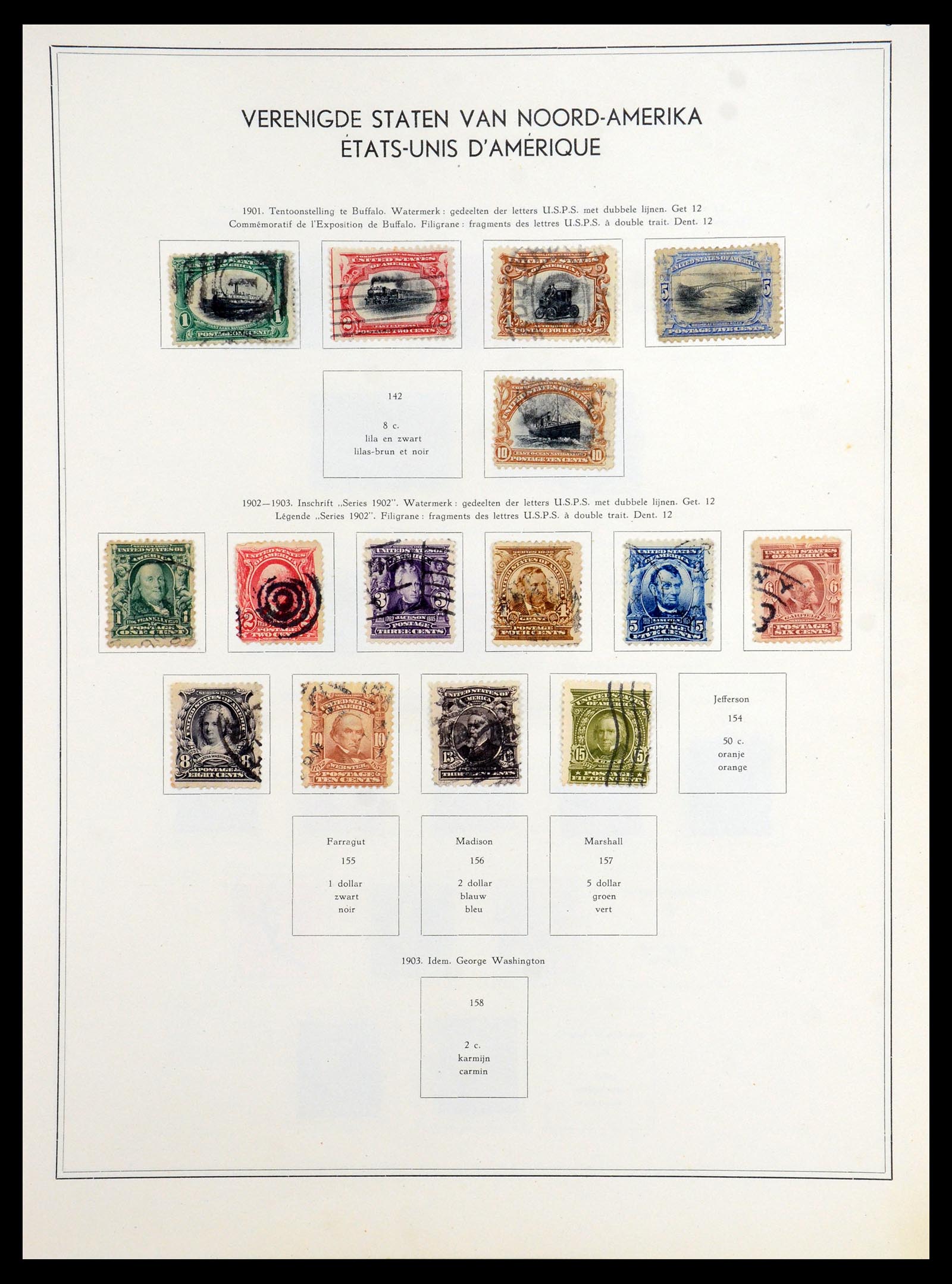 35831 008 - Postzegelverzameling 35831 USA 1857-1963.