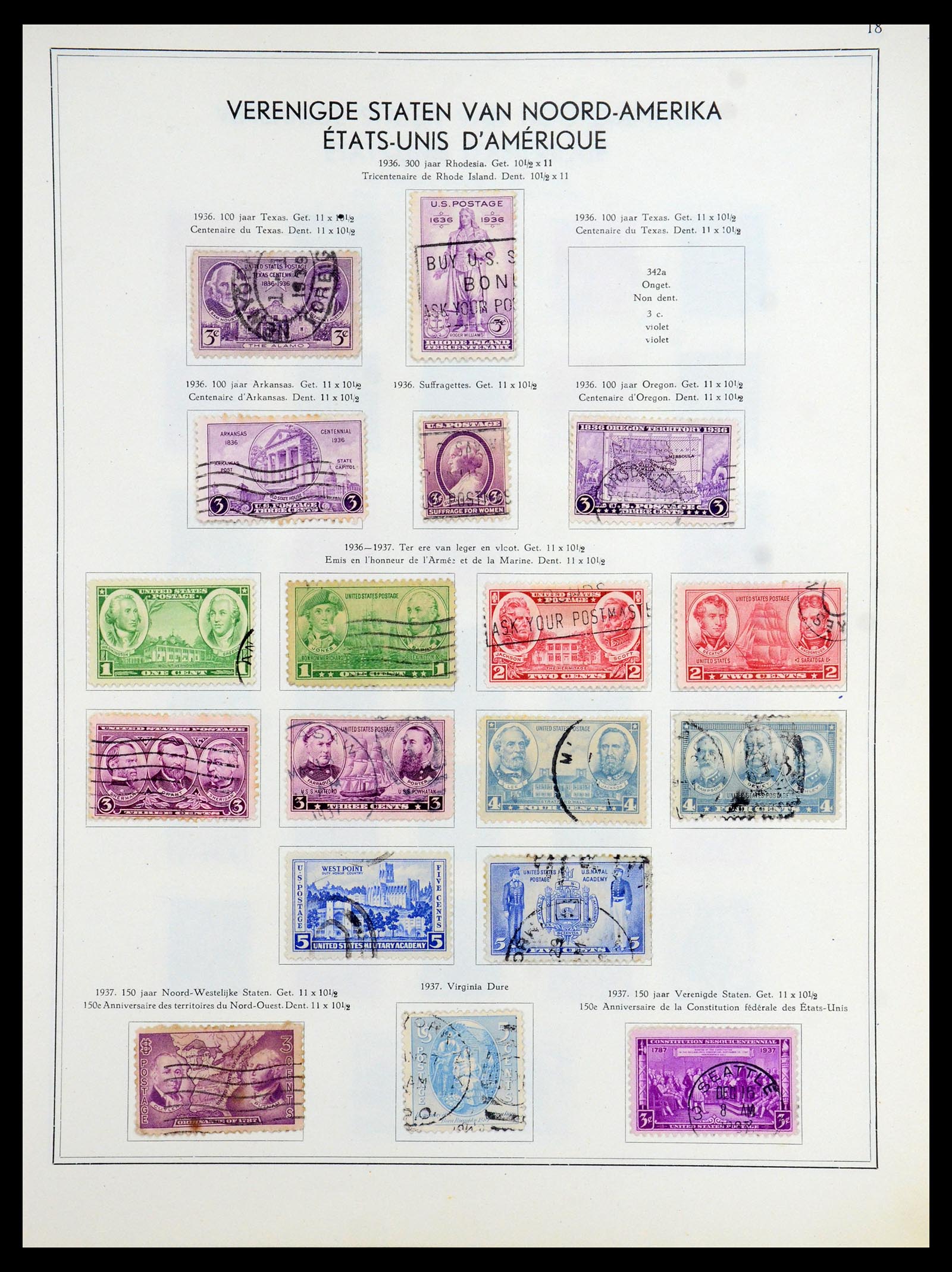 35831 018 - Postzegelverzameling 35831 USA 1857-1963.
