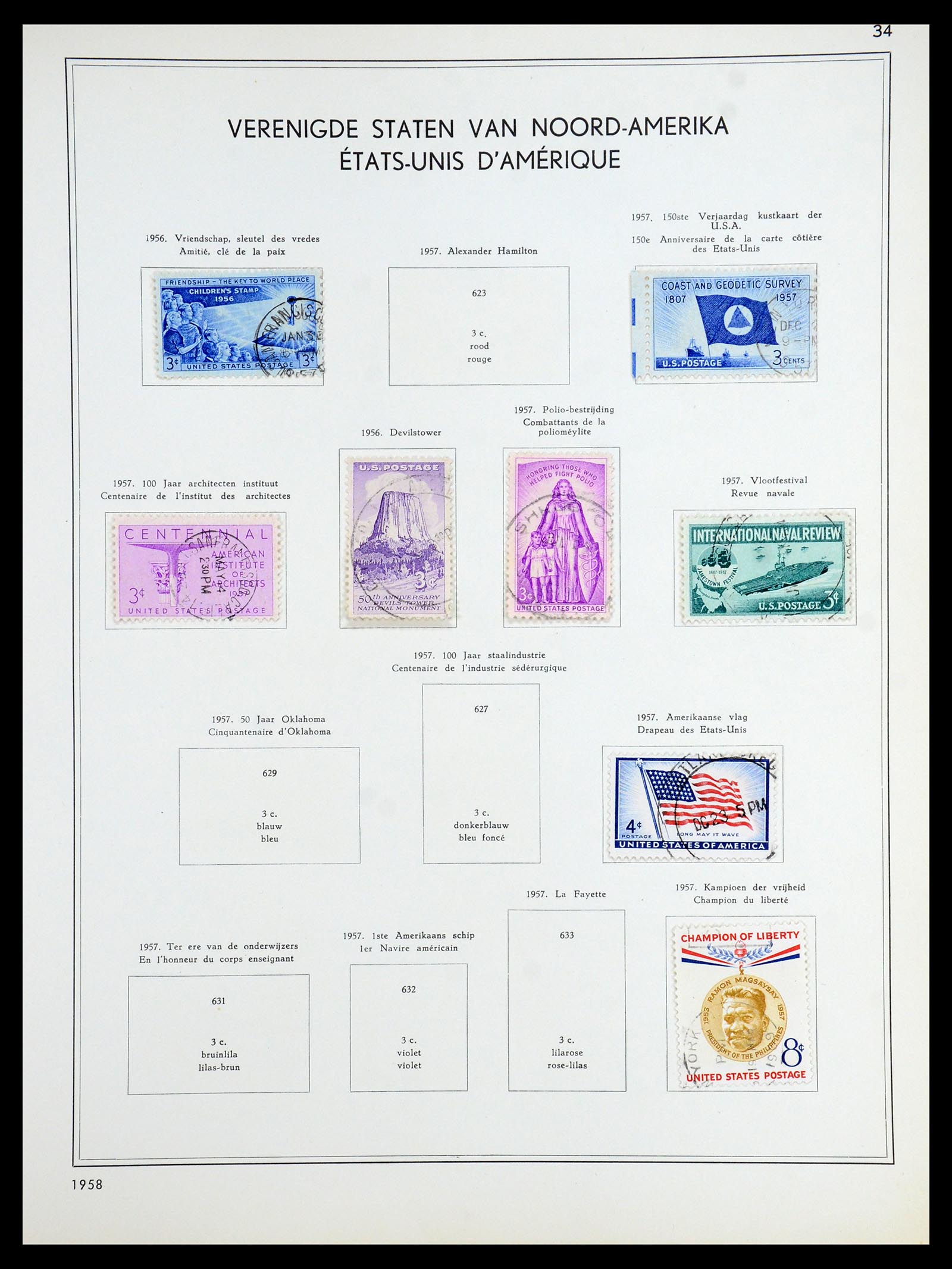 35831 034 - Stamp Collection 35831 USA 1857-1963.