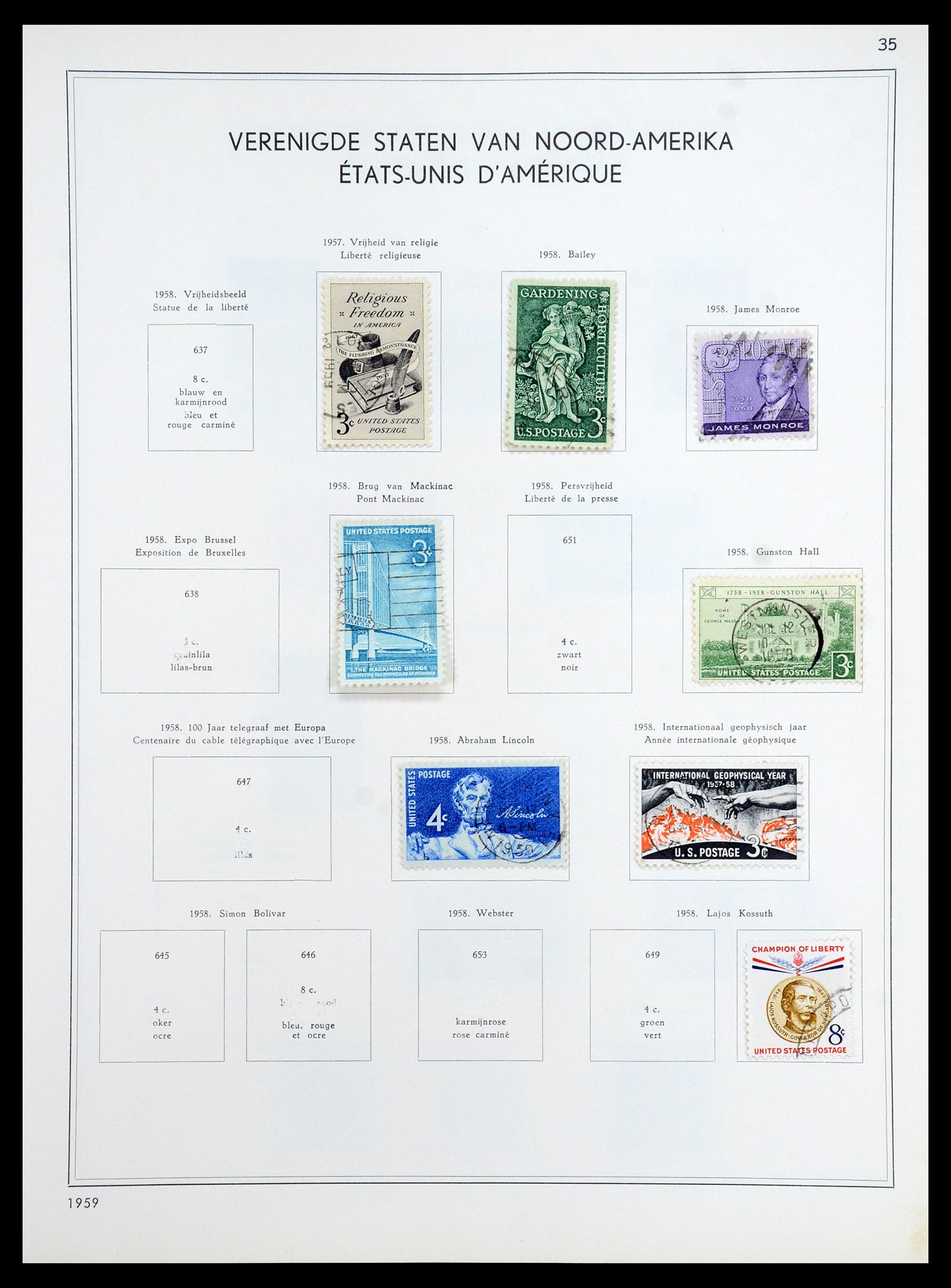 35831 035 - Stamp Collection 35831 USA 1857-1963.