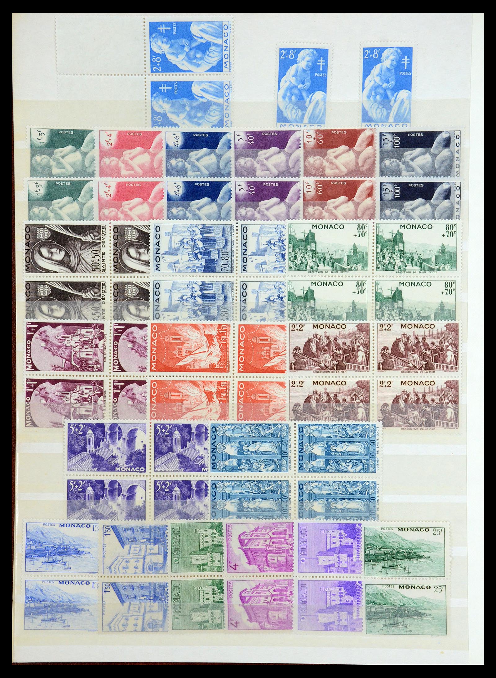 35834 002 - Postzegelverzameling 35834 Monaco 1940-1981.