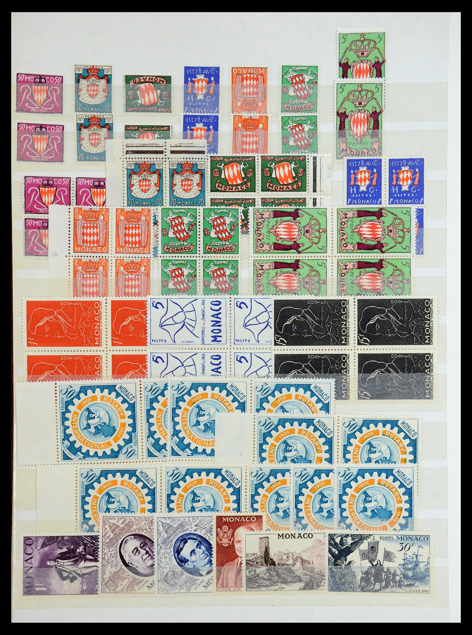 35834 004 - Postzegelverzameling 35834 Monaco 1940-1981.