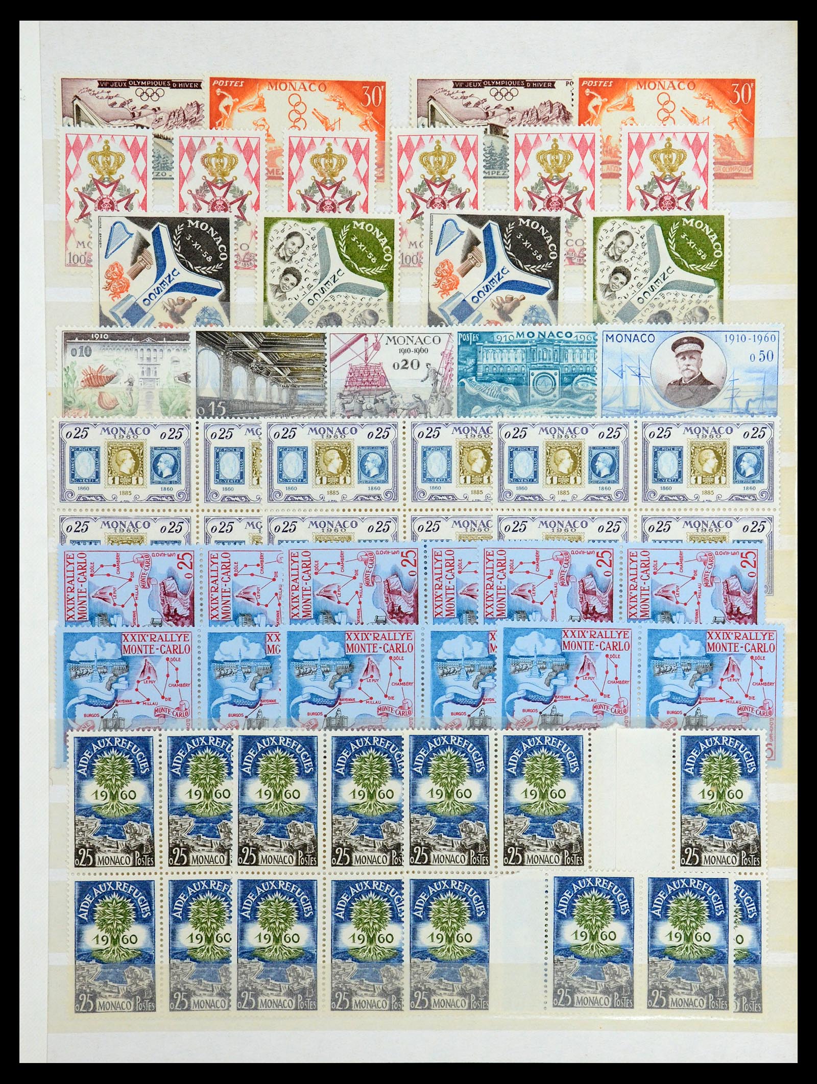 35834 005 - Postzegelverzameling 35834 Monaco 1940-1981.