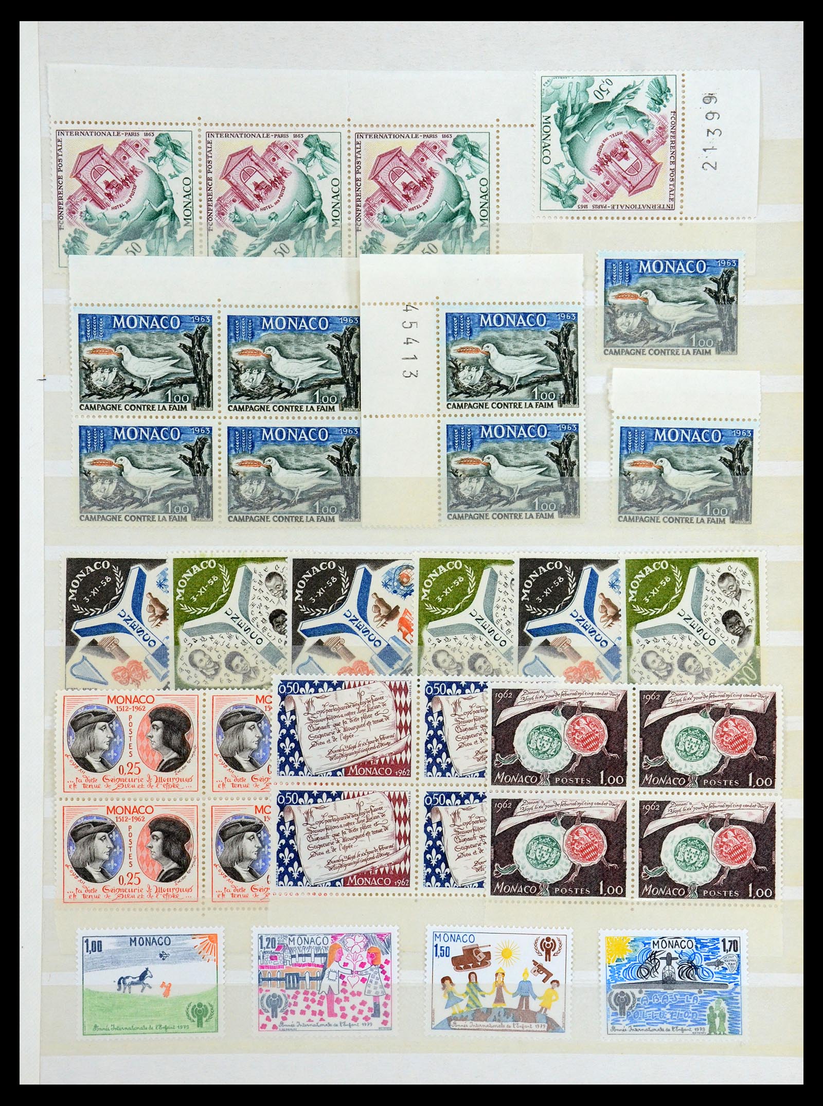 35834 011 - Stamp Collection 35834 Monaco 1940-1981.