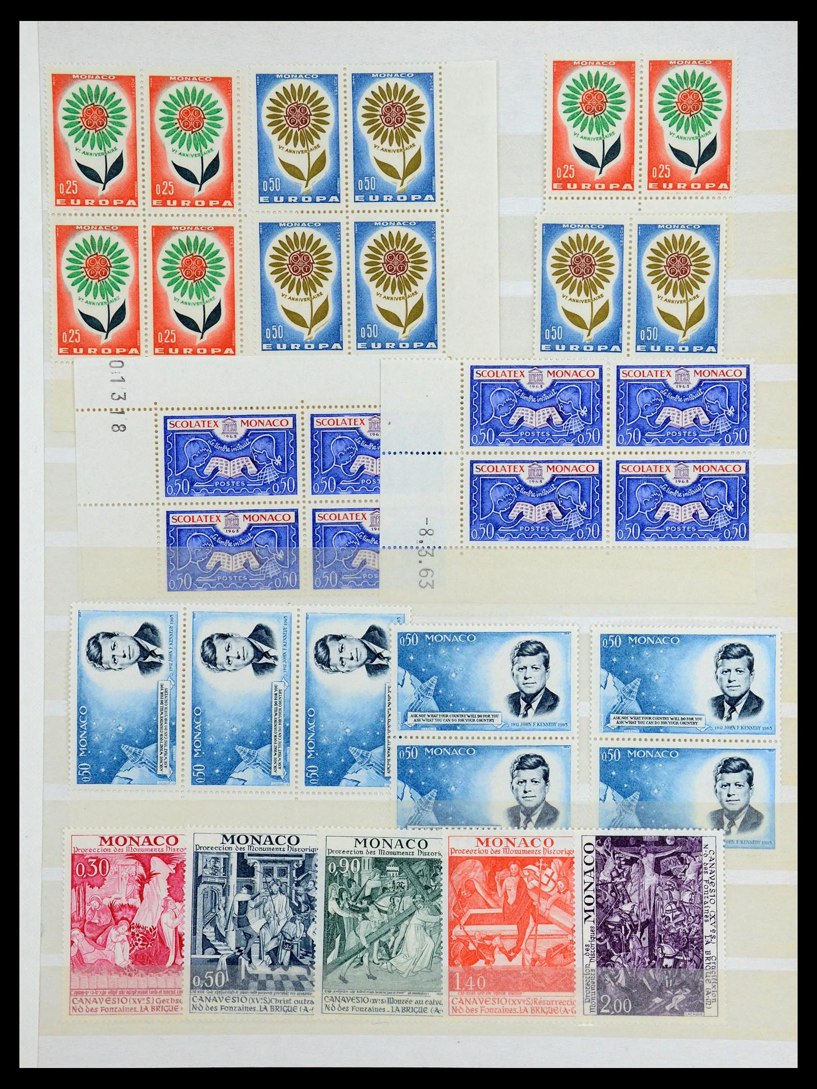 35834 013 - Postzegelverzameling 35834 Monaco 1940-1981.