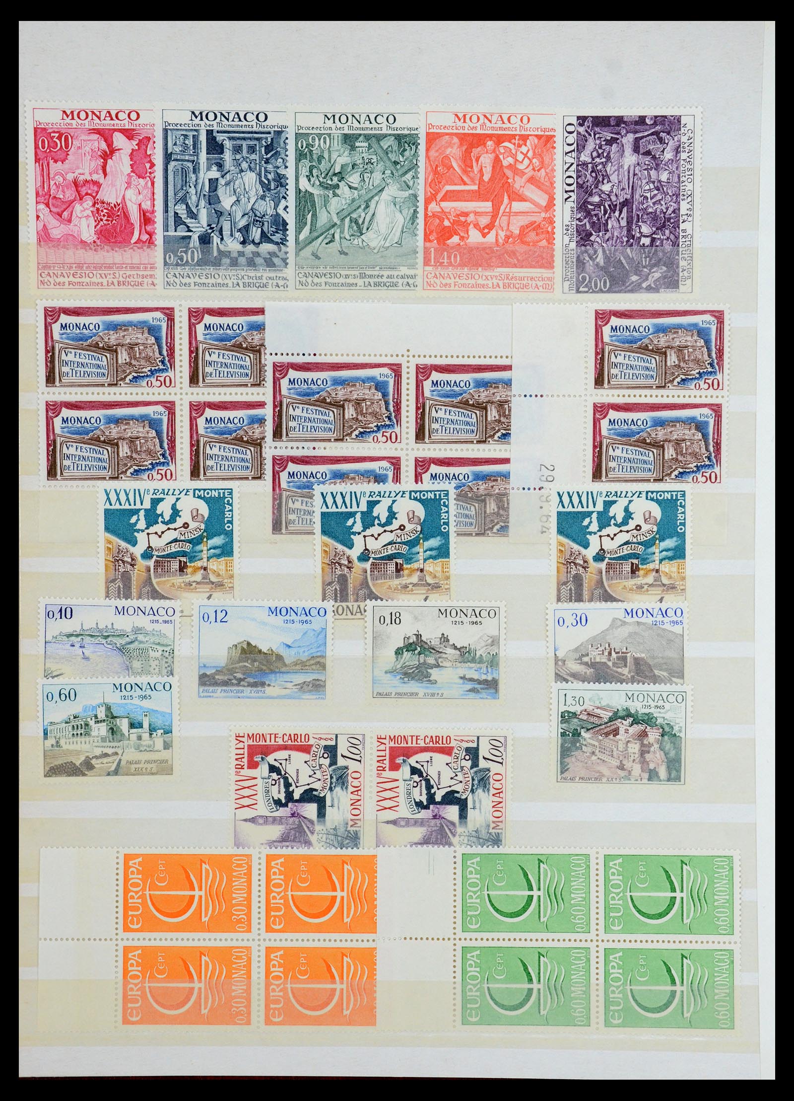 35834 014 - Postzegelverzameling 35834 Monaco 1940-1981.