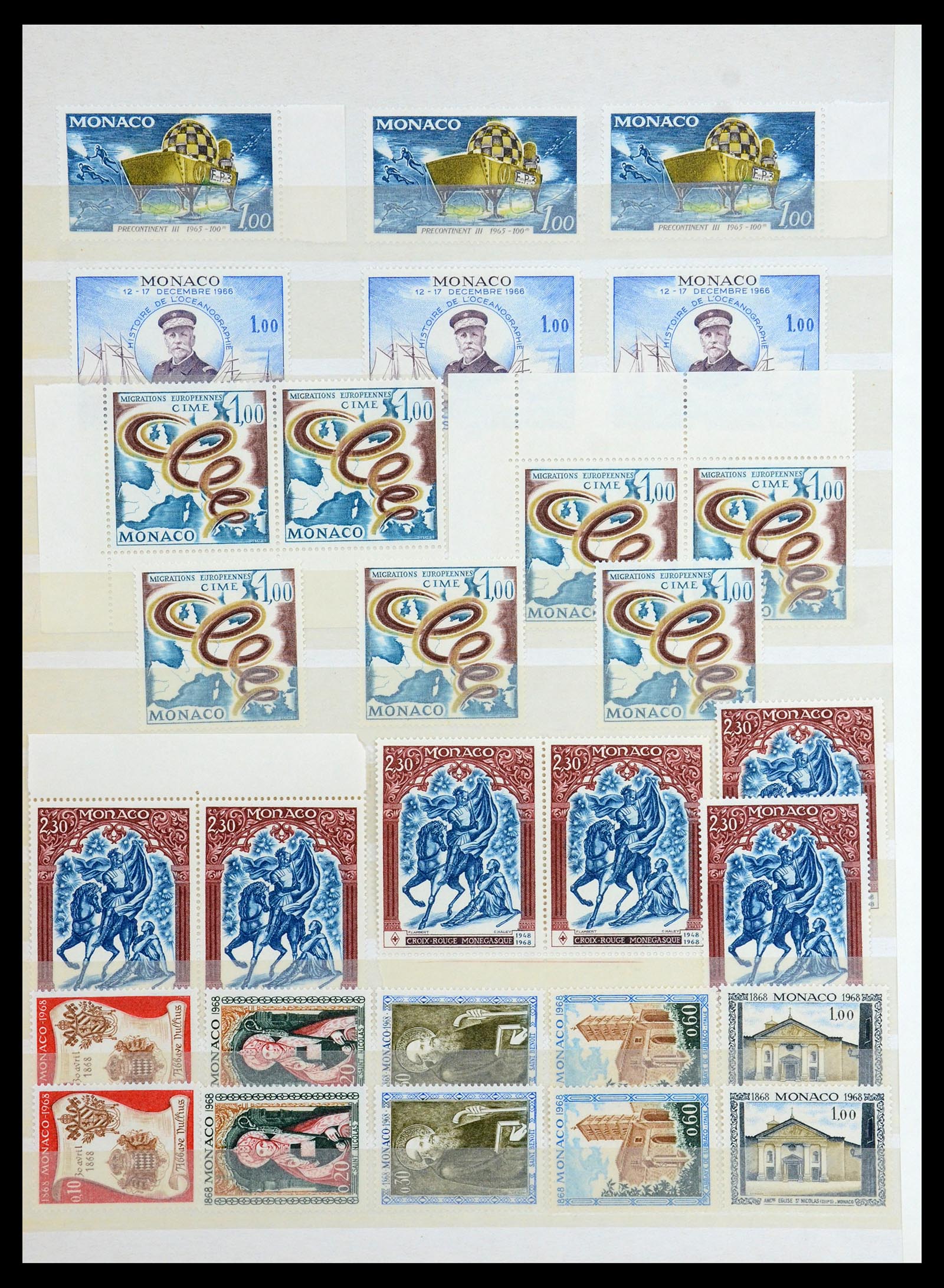 35834 016 - Stamp Collection 35834 Monaco 1940-1981.