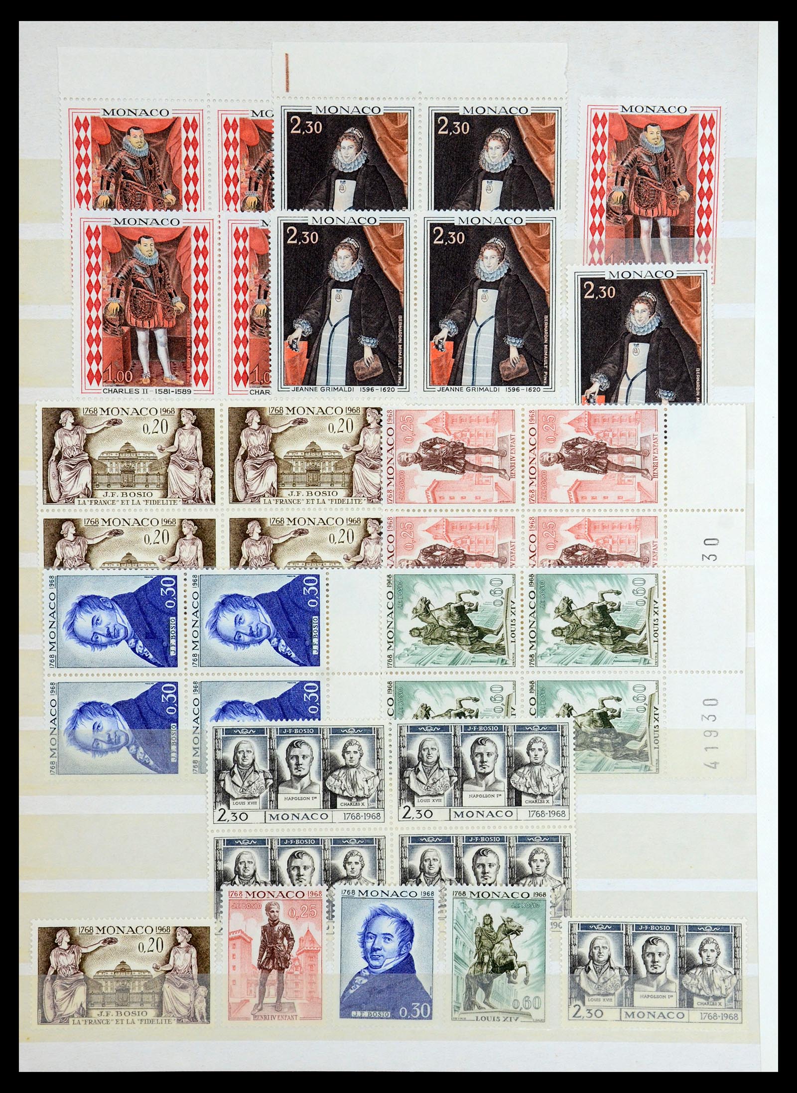 35834 018 - Postzegelverzameling 35834 Monaco 1940-1981.