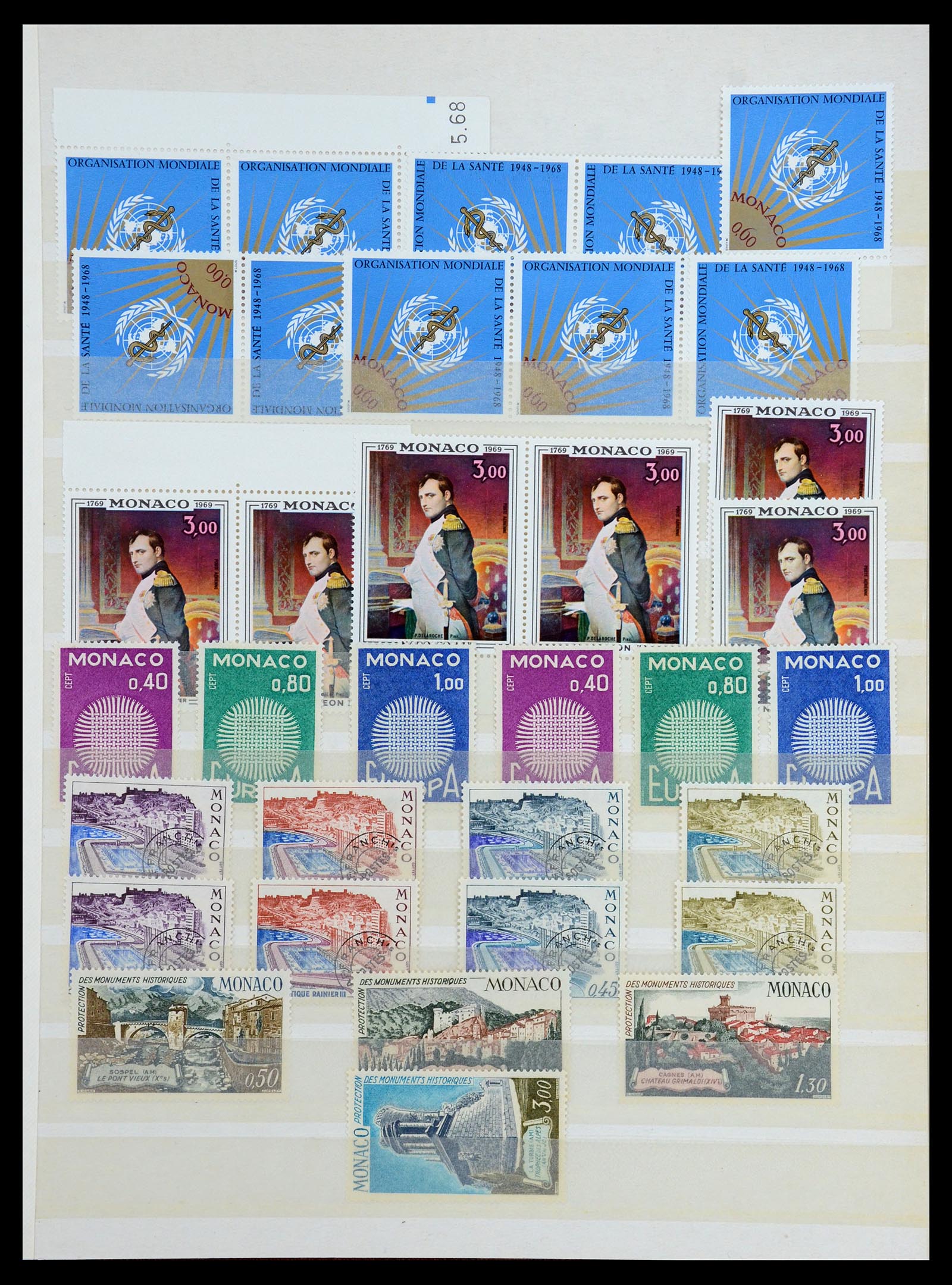 35834 019 - Stamp Collection 35834 Monaco 1940-1981.