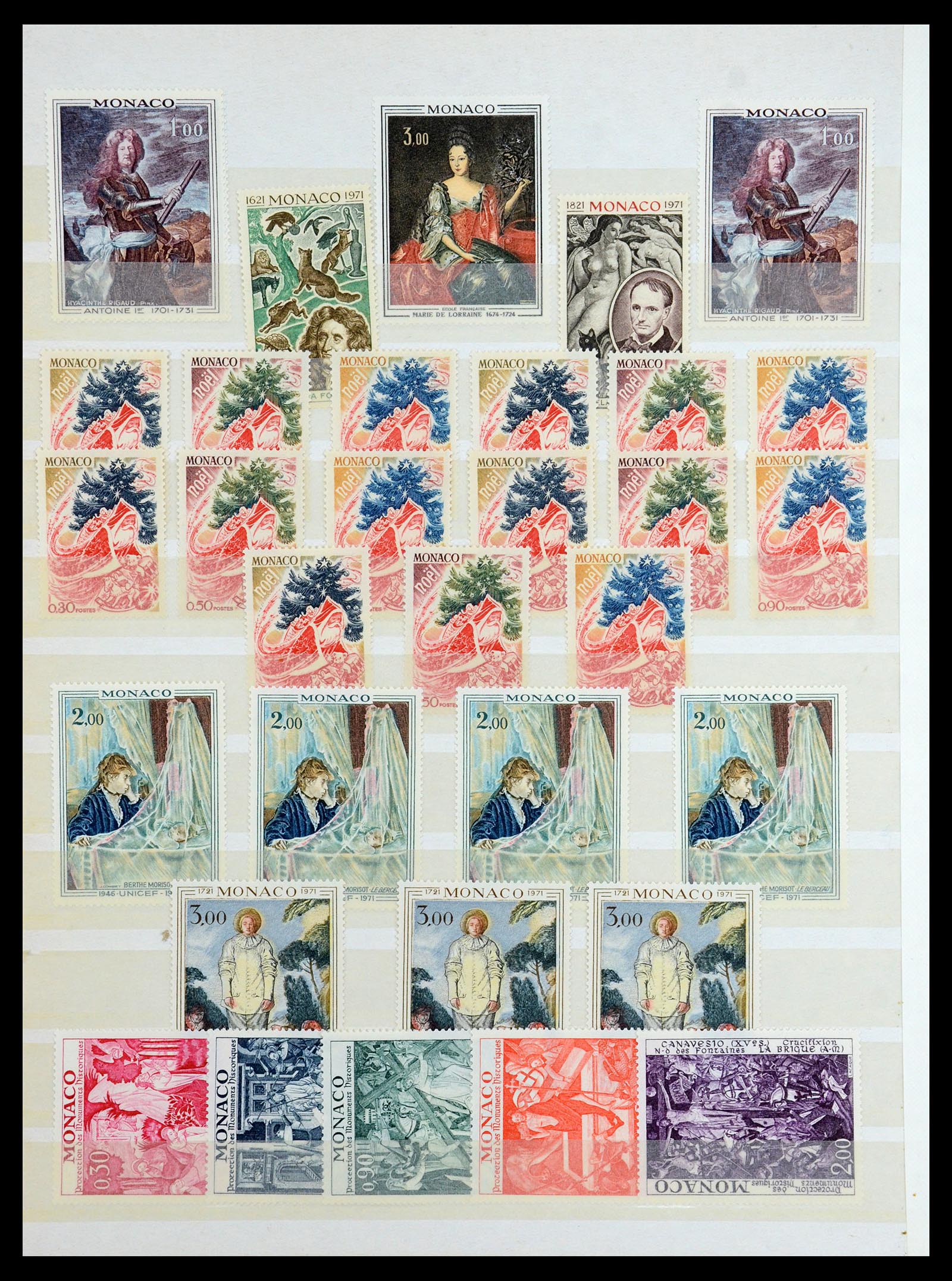 35834 020 - Postzegelverzameling 35834 Monaco 1940-1981.