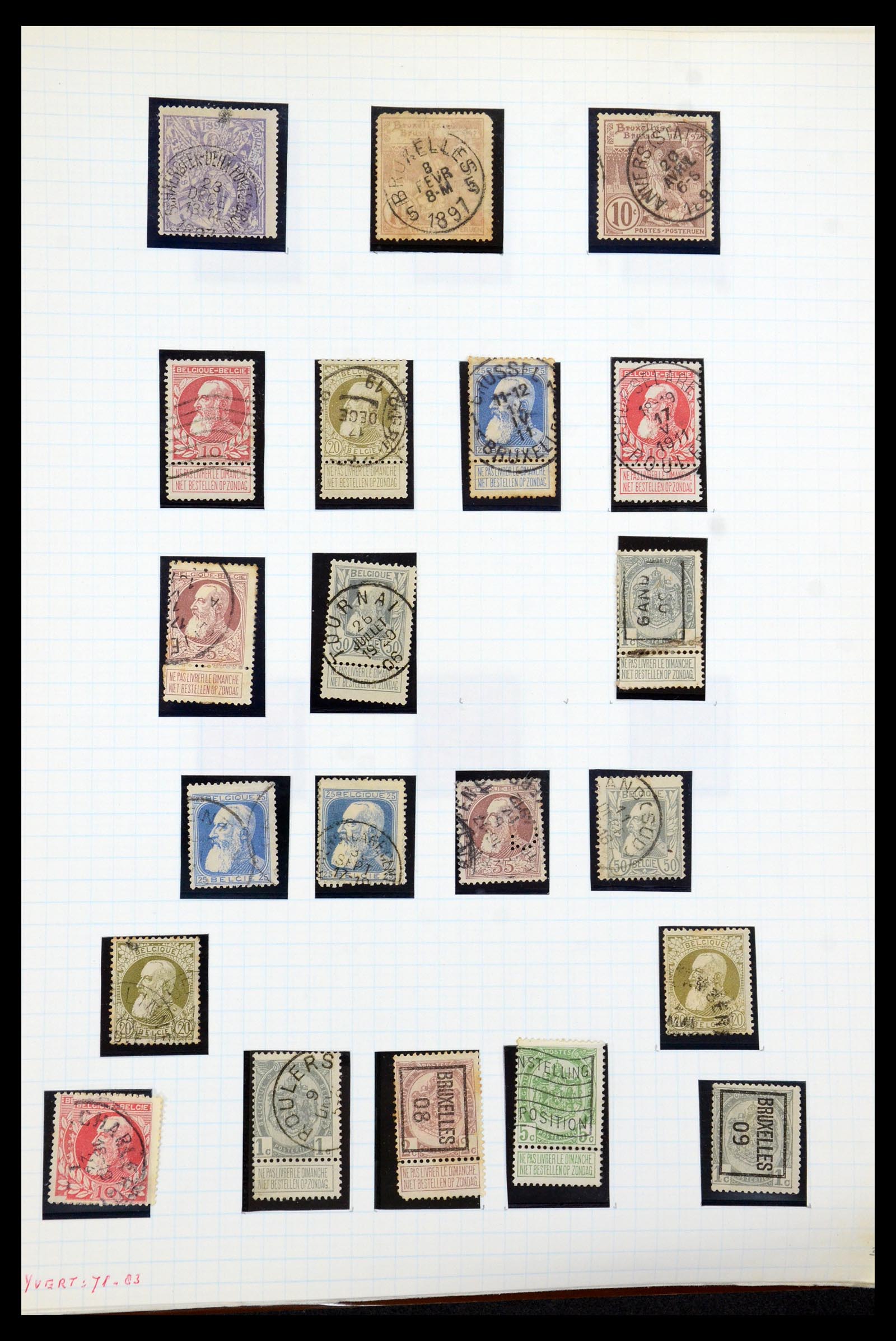 35837 006 - Stamp Collection 35837 Belgium 1860-2008.