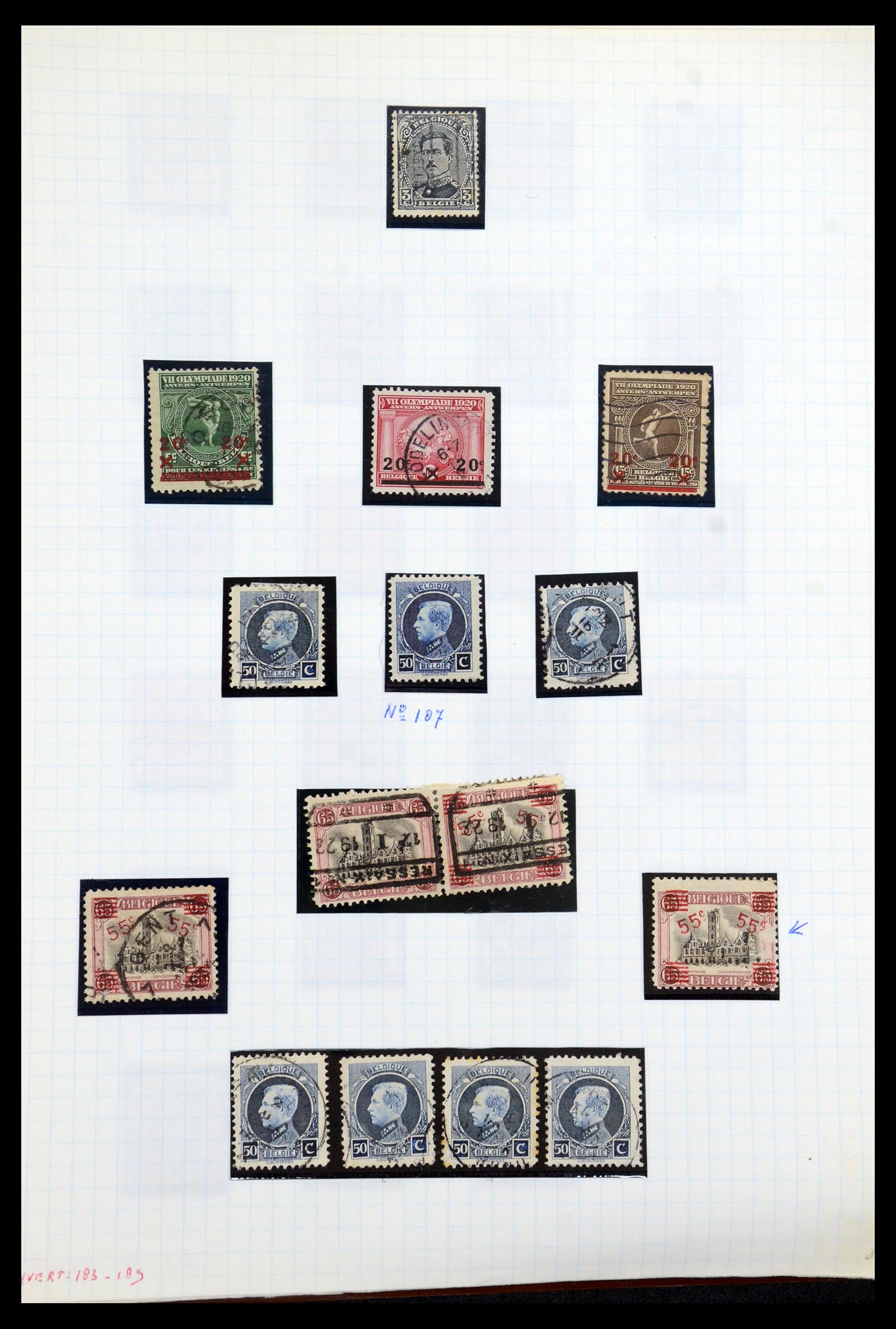 35837 017 - Stamp Collection 35837 Belgium 1860-2008.