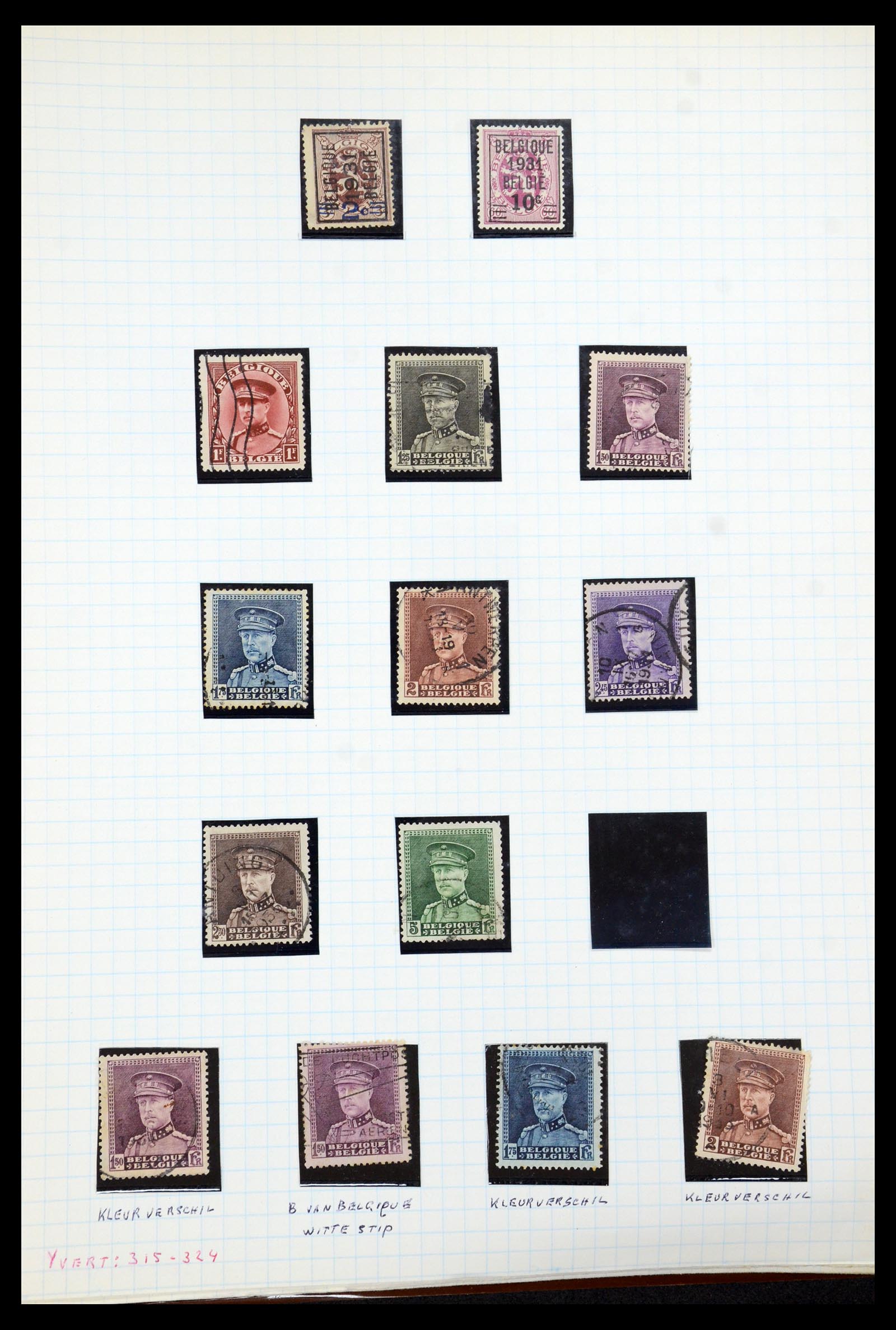 35837 026 - Stamp Collection 35837 Belgium 1860-2008.