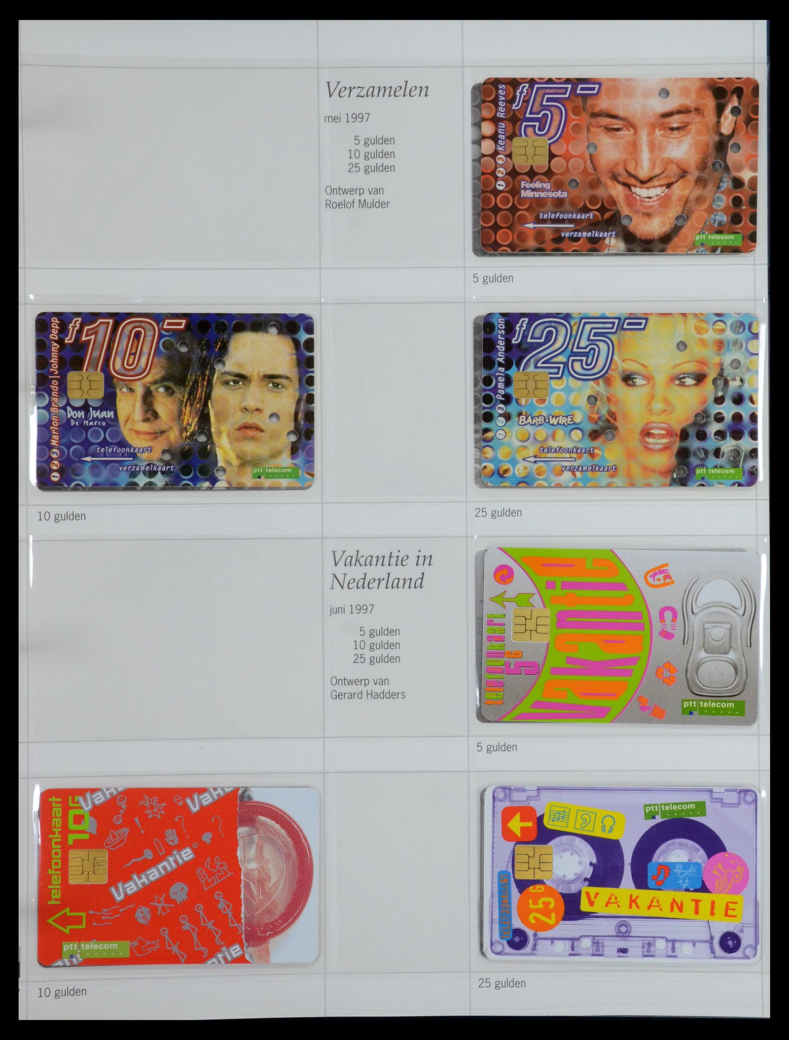 35839 027 - Postzegelverzameling 35839 Nederland telefoonkaarten 1986-2002.