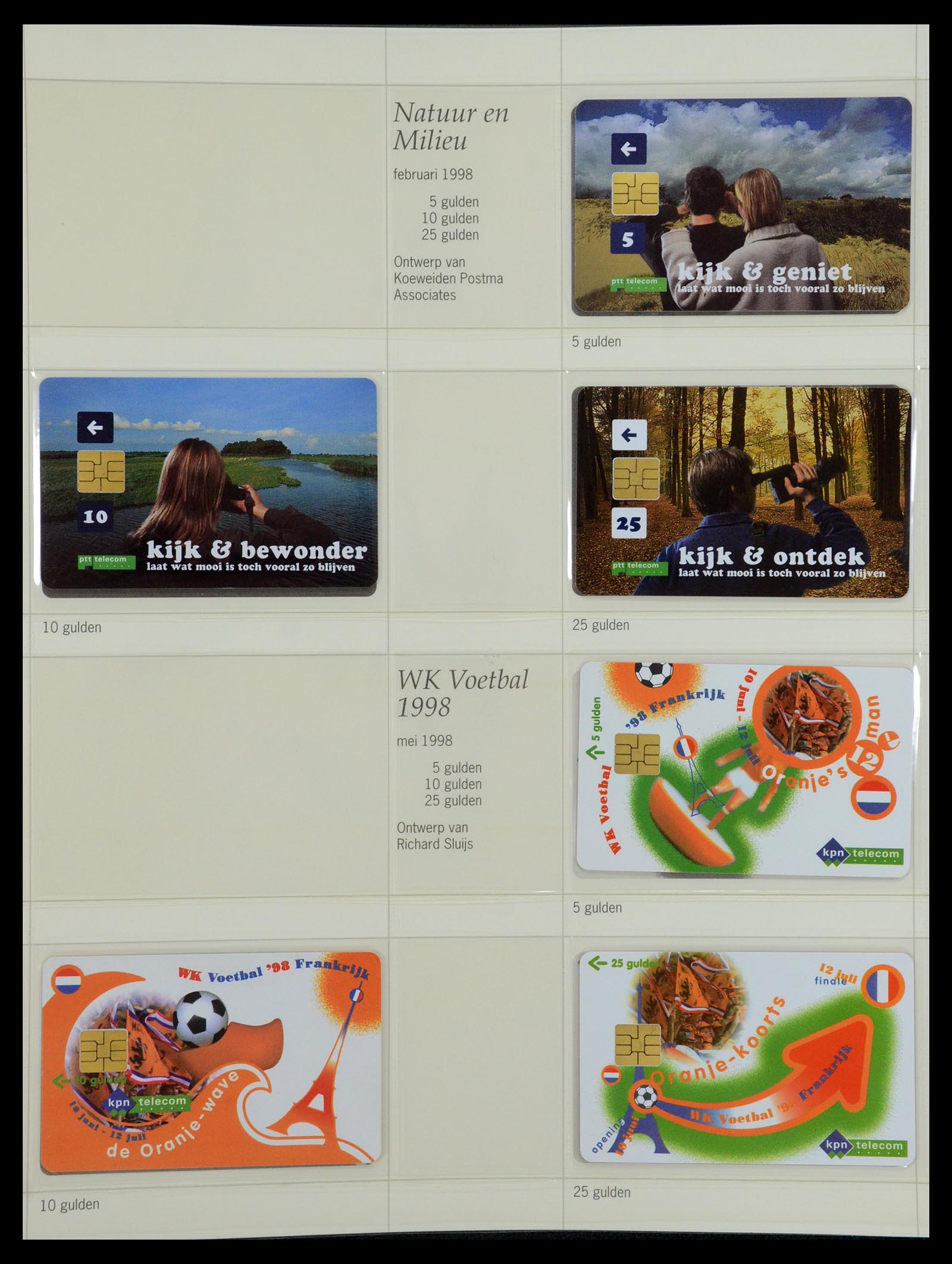 35839 051 - Postzegelverzameling 35839 Nederland telefoonkaarten 1986-2002.