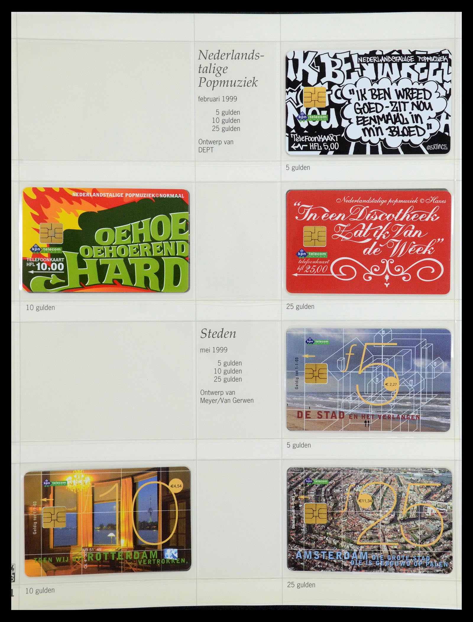 35839 053 - Postzegelverzameling 35839 Nederland telefoonkaarten 1986-2002.