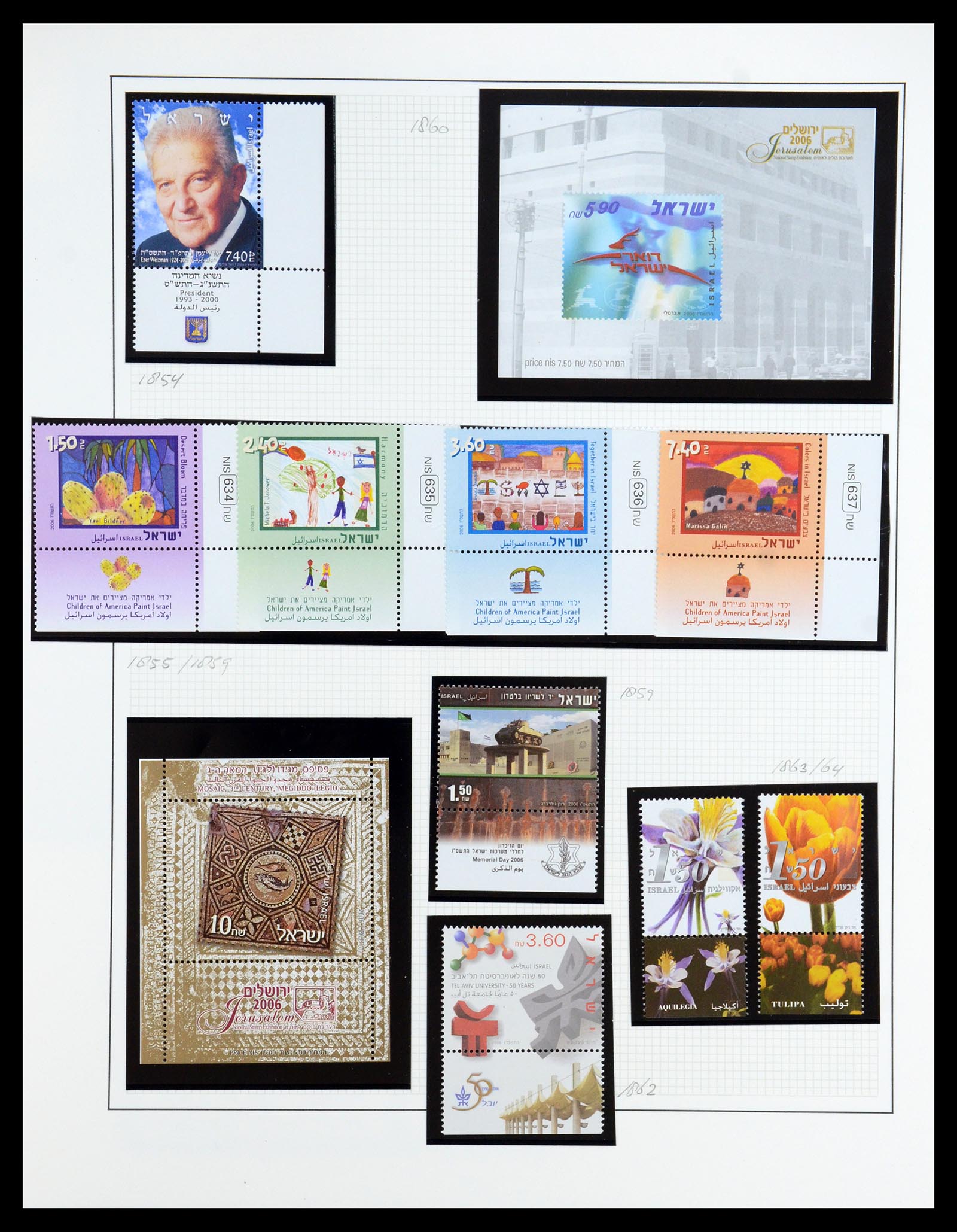 35840 211 - Postzegelverzameling 35840 Israël 1948-2011.