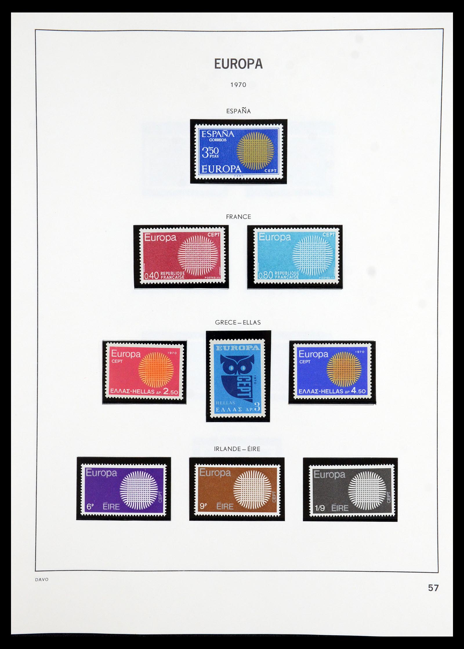 35842 002 - Postzegelverzameling 35842 Europa CEPT 1970-2005.