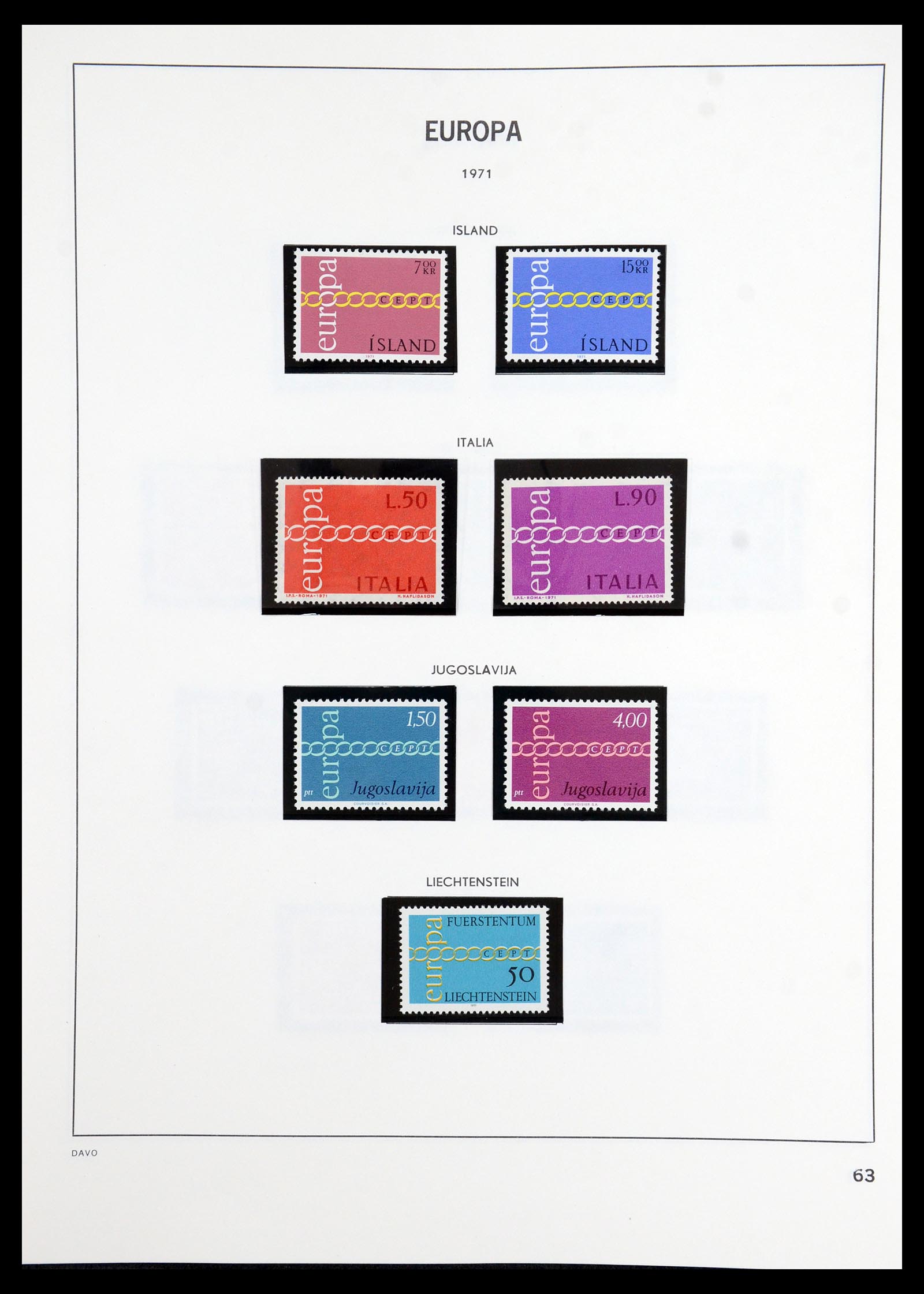 35842 008 - Postzegelverzameling 35842 Europa CEPT 1970-2005.