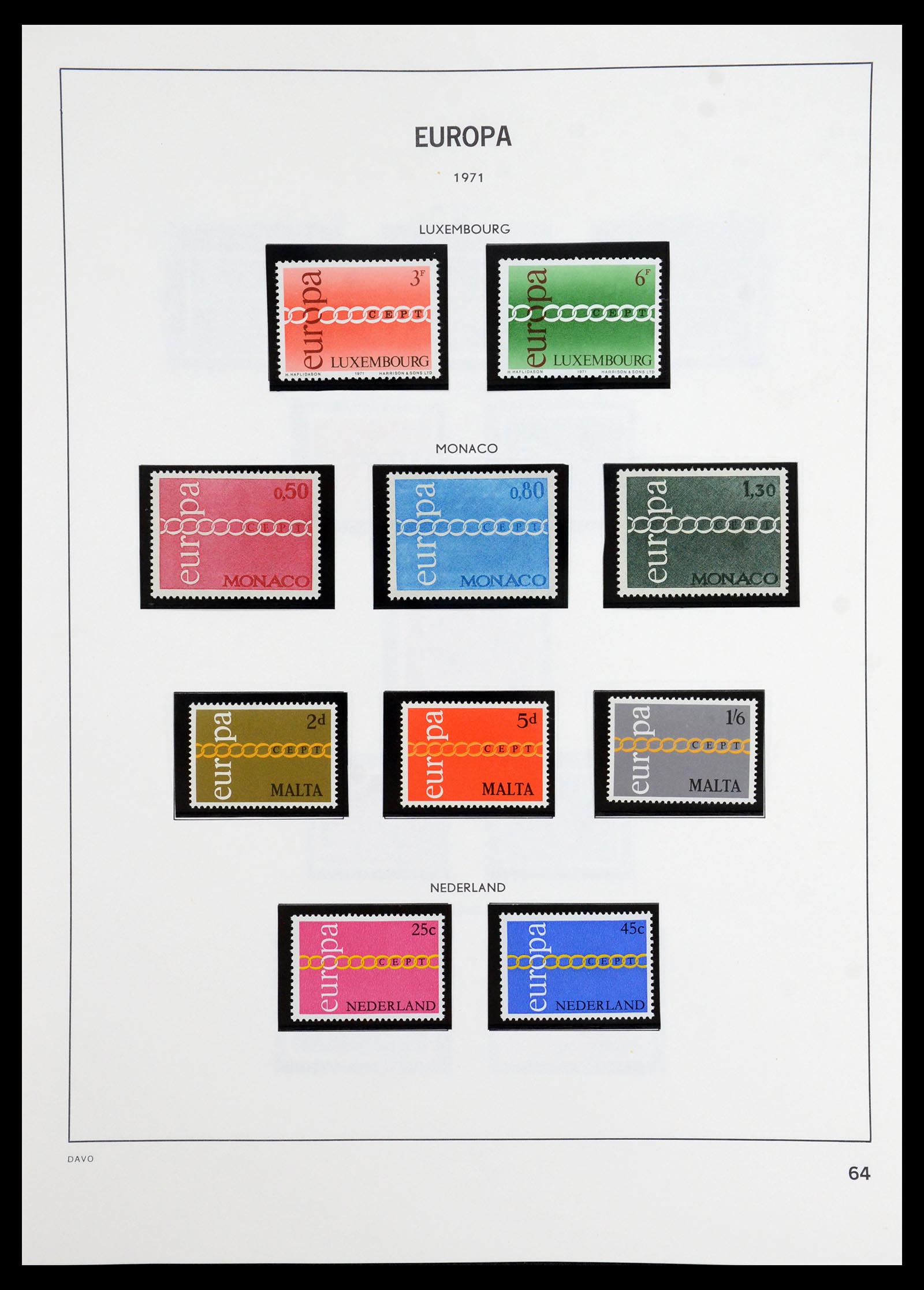 35842 009 - Postzegelverzameling 35842 Europa CEPT 1970-2005.