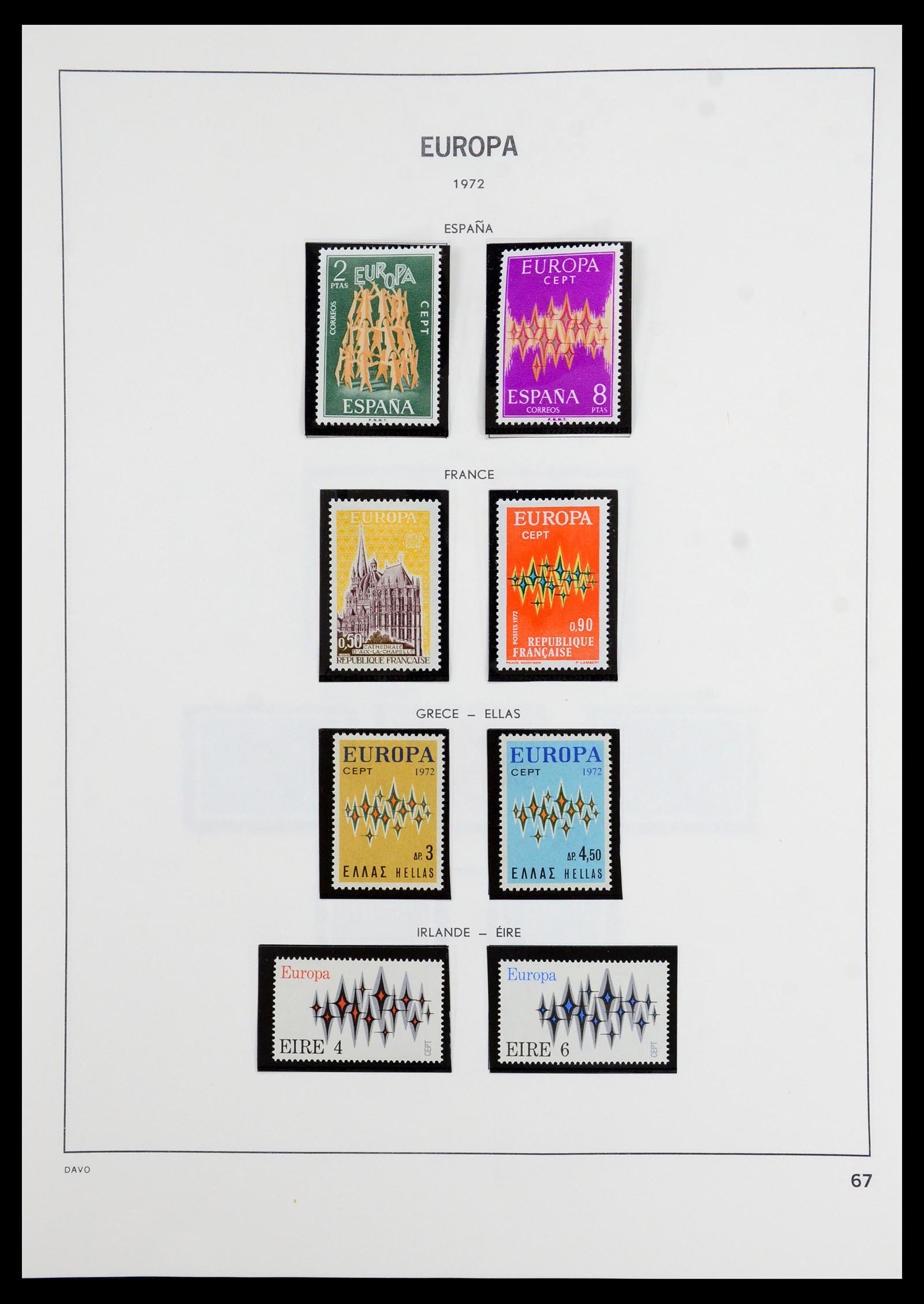 35842 012 - Postzegelverzameling 35842 Europa CEPT 1970-2005.