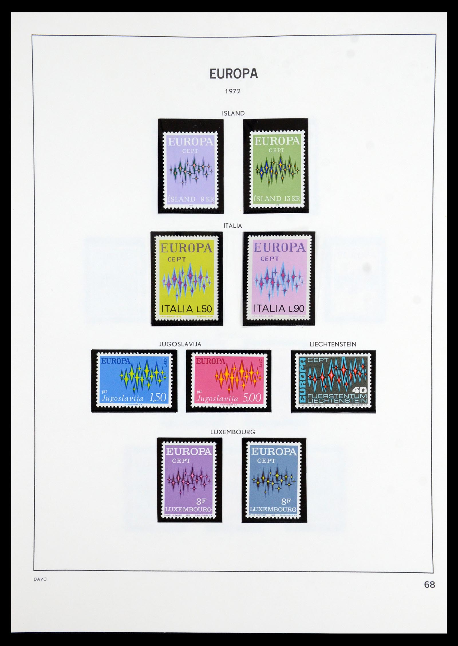 35842 013 - Postzegelverzameling 35842 Europa CEPT 1970-2005.