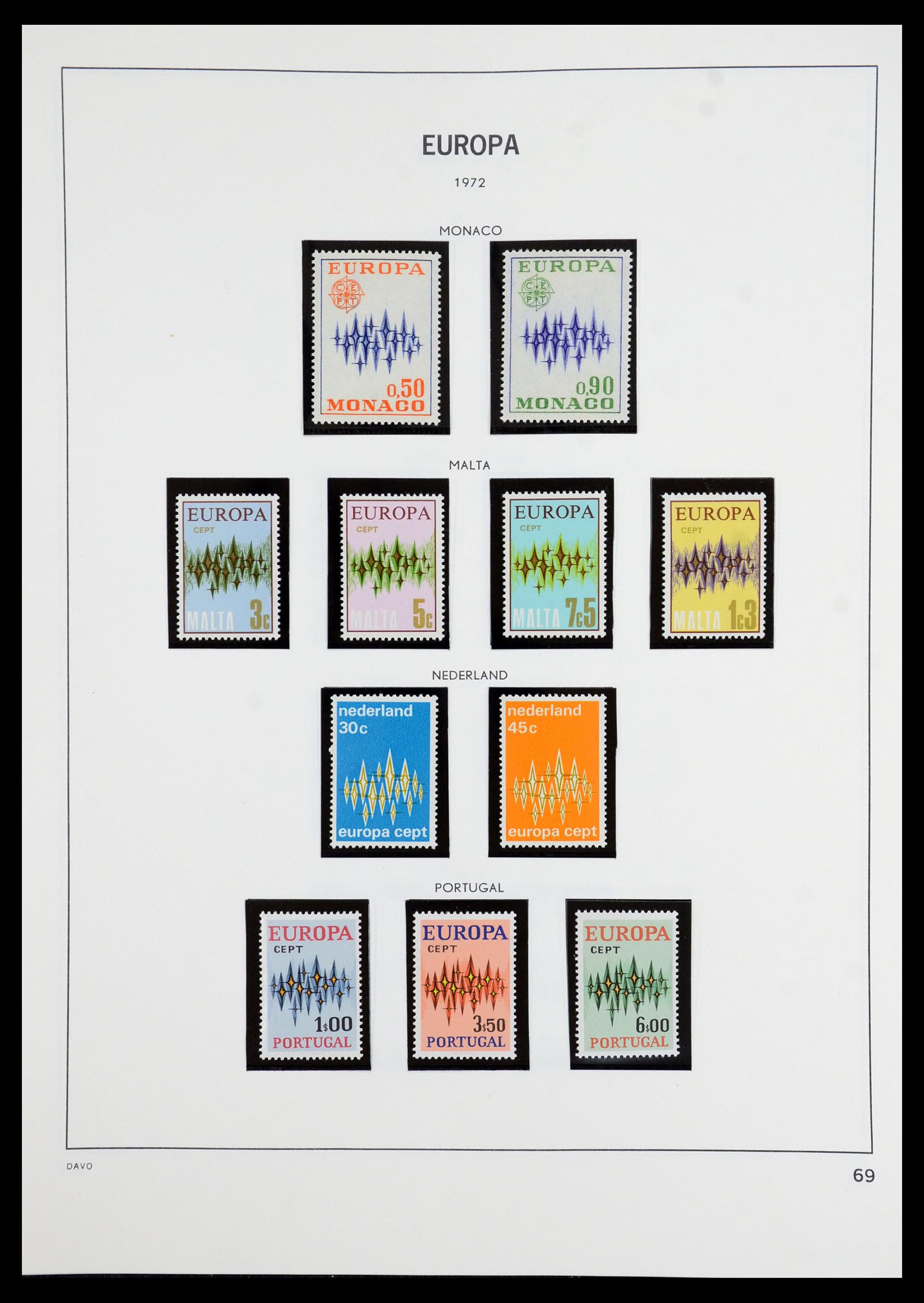 35842 014 - Postzegelverzameling 35842 Europa CEPT 1970-2005.