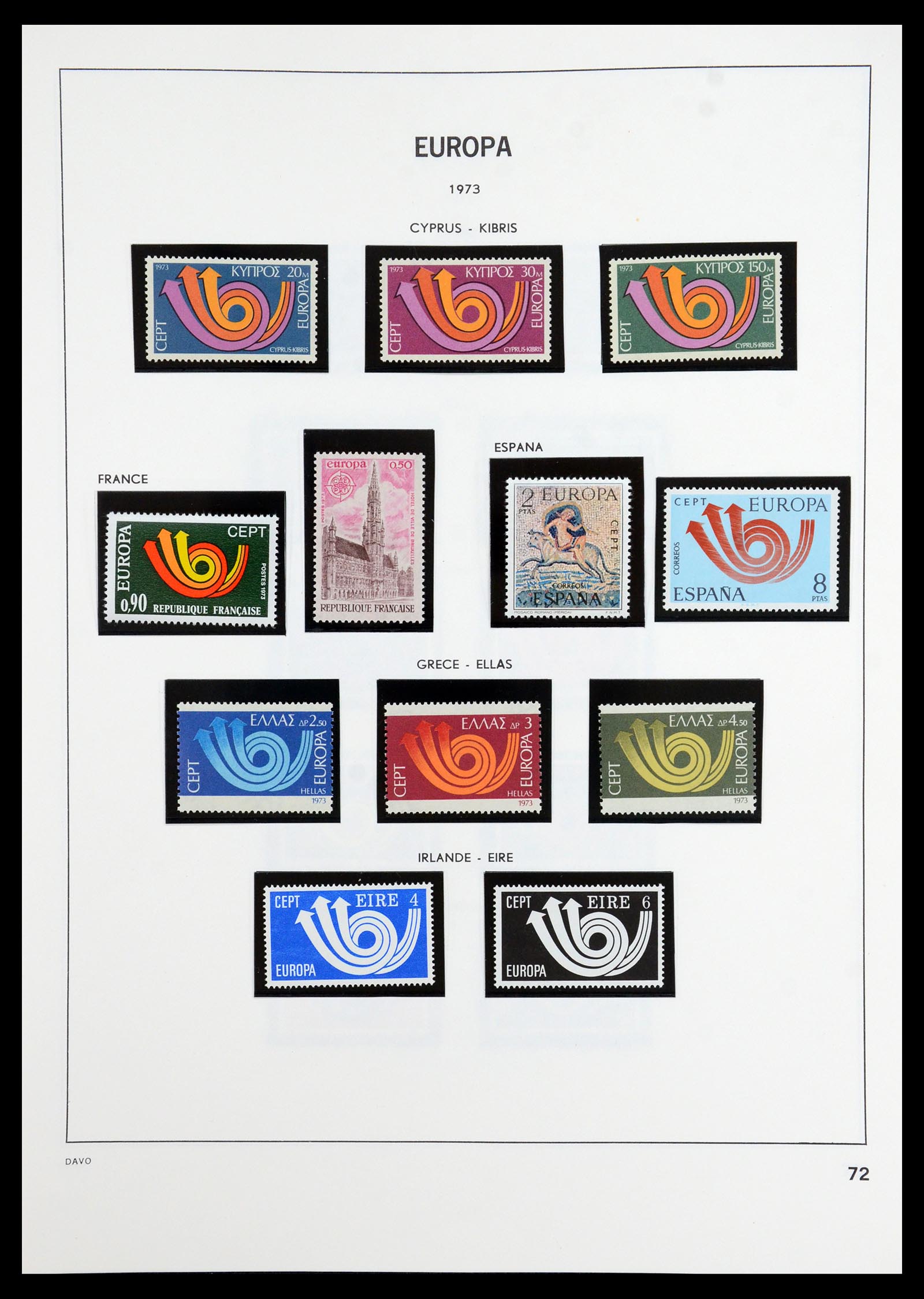 35842 017 - Postzegelverzameling 35842 Europa CEPT 1970-2005.