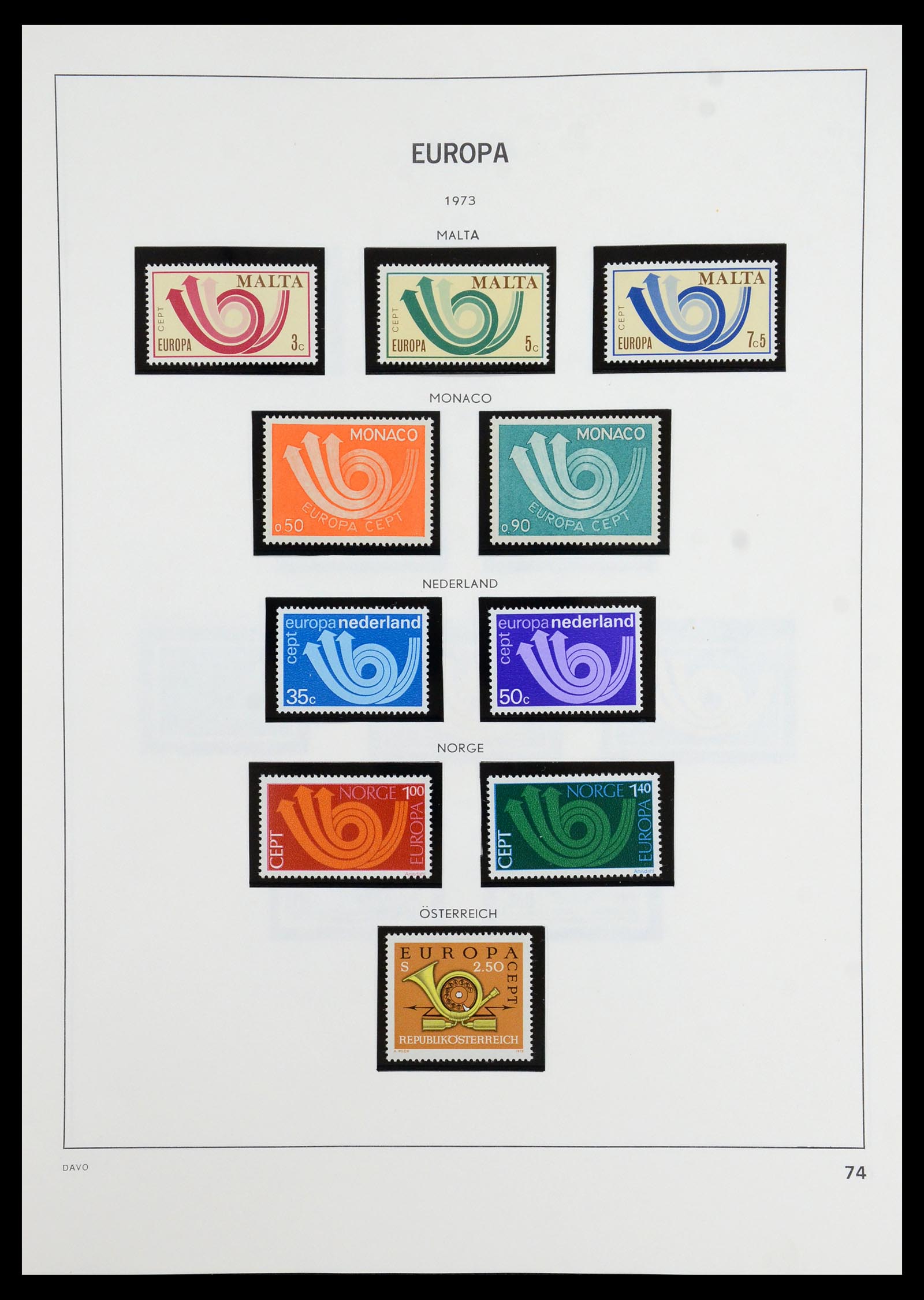 35842 019 - Postzegelverzameling 35842 Europa CEPT 1970-2005.