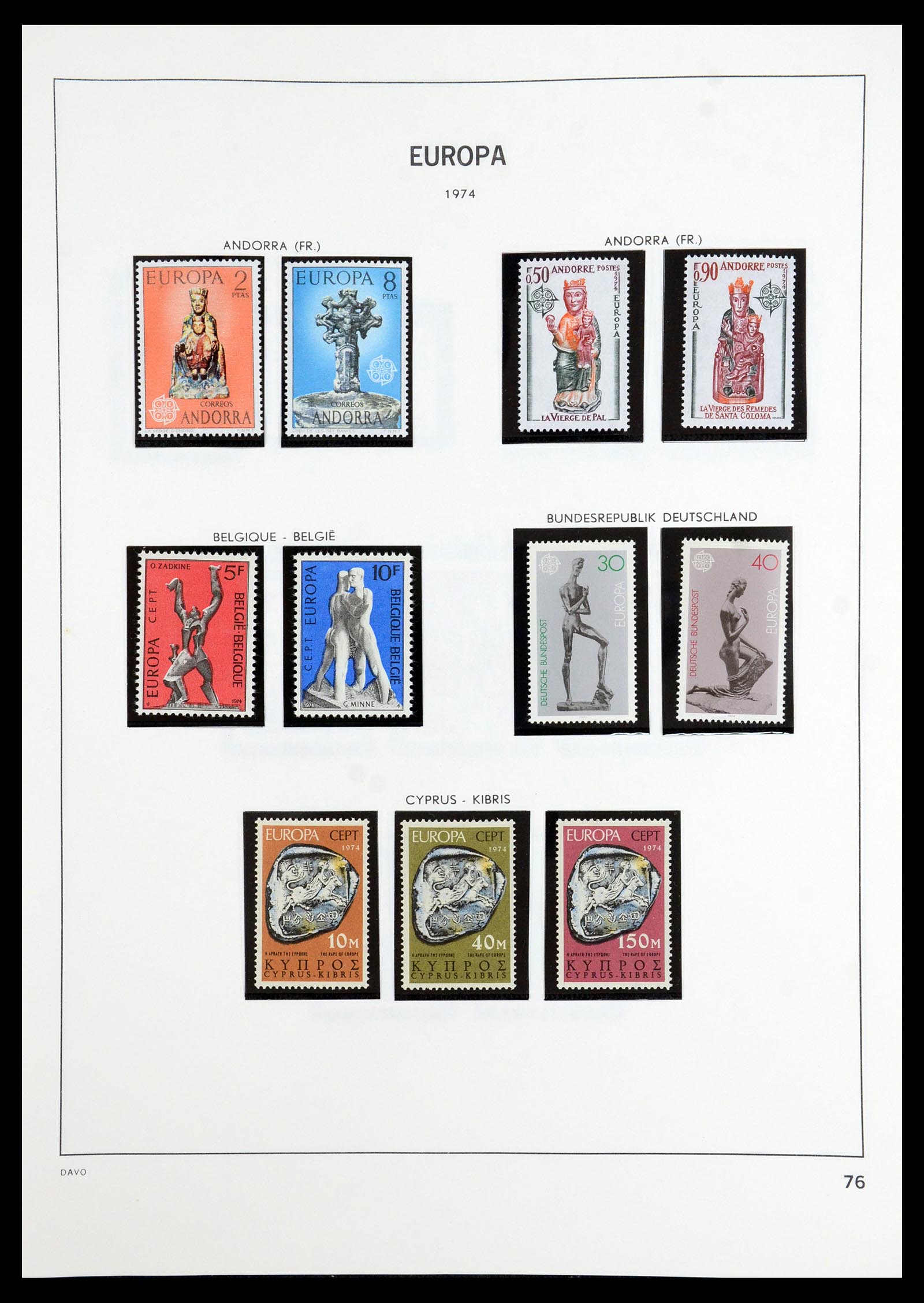35842 021 - Postzegelverzameling 35842 Europa CEPT 1970-2005.