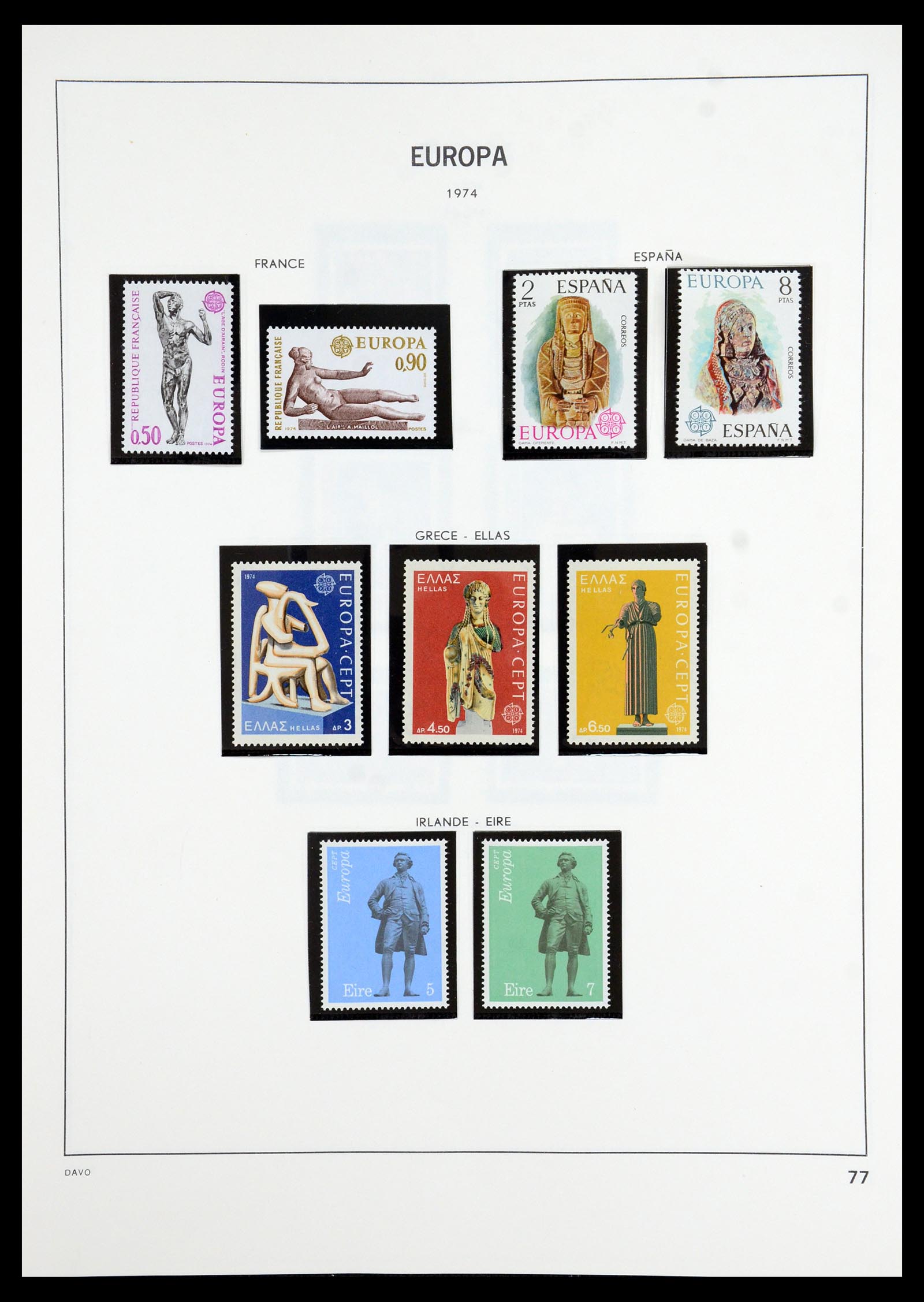 35842 022 - Postzegelverzameling 35842 Europa CEPT 1970-2005.