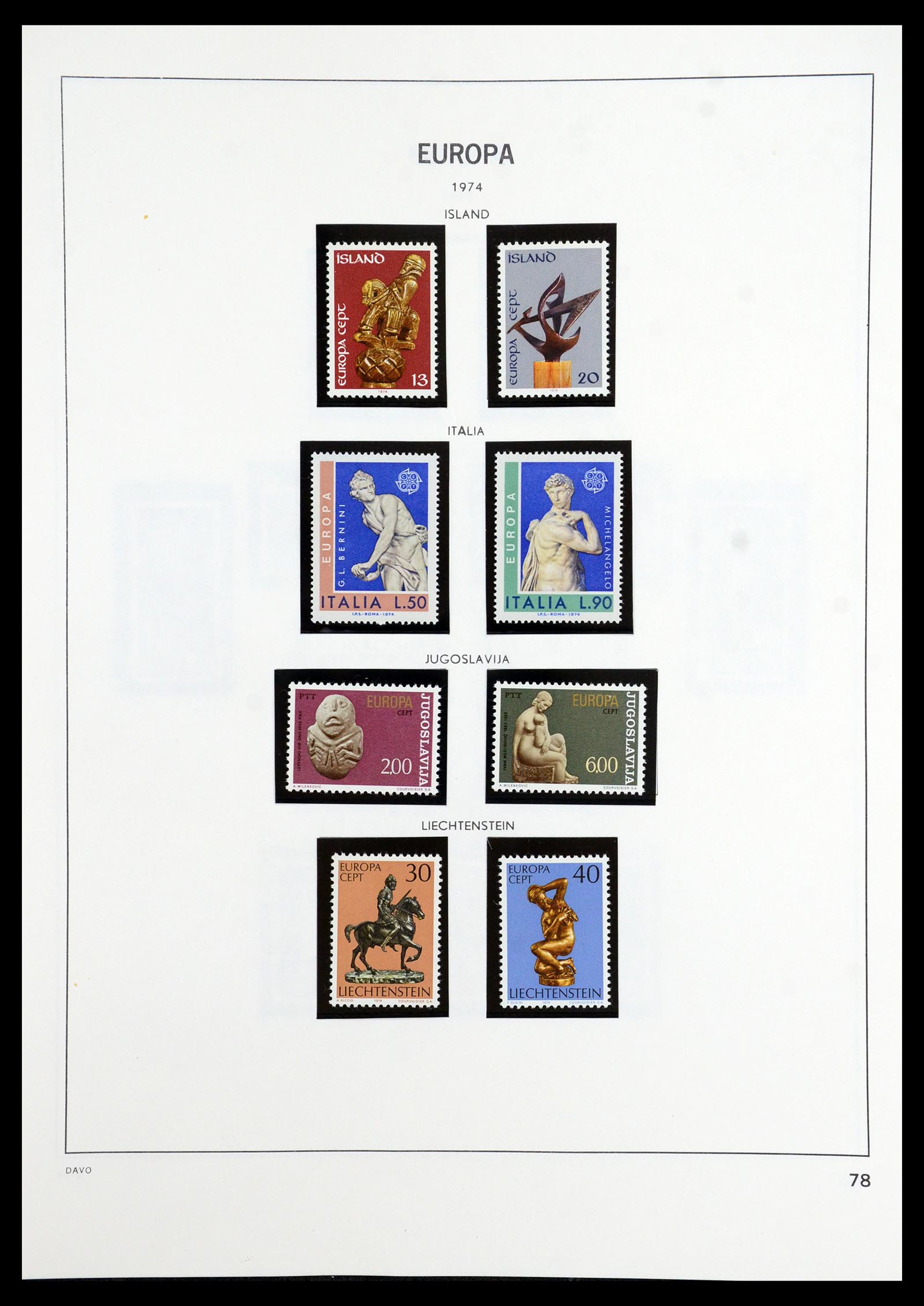 35842 023 - Postzegelverzameling 35842 Europa CEPT 1970-2005.