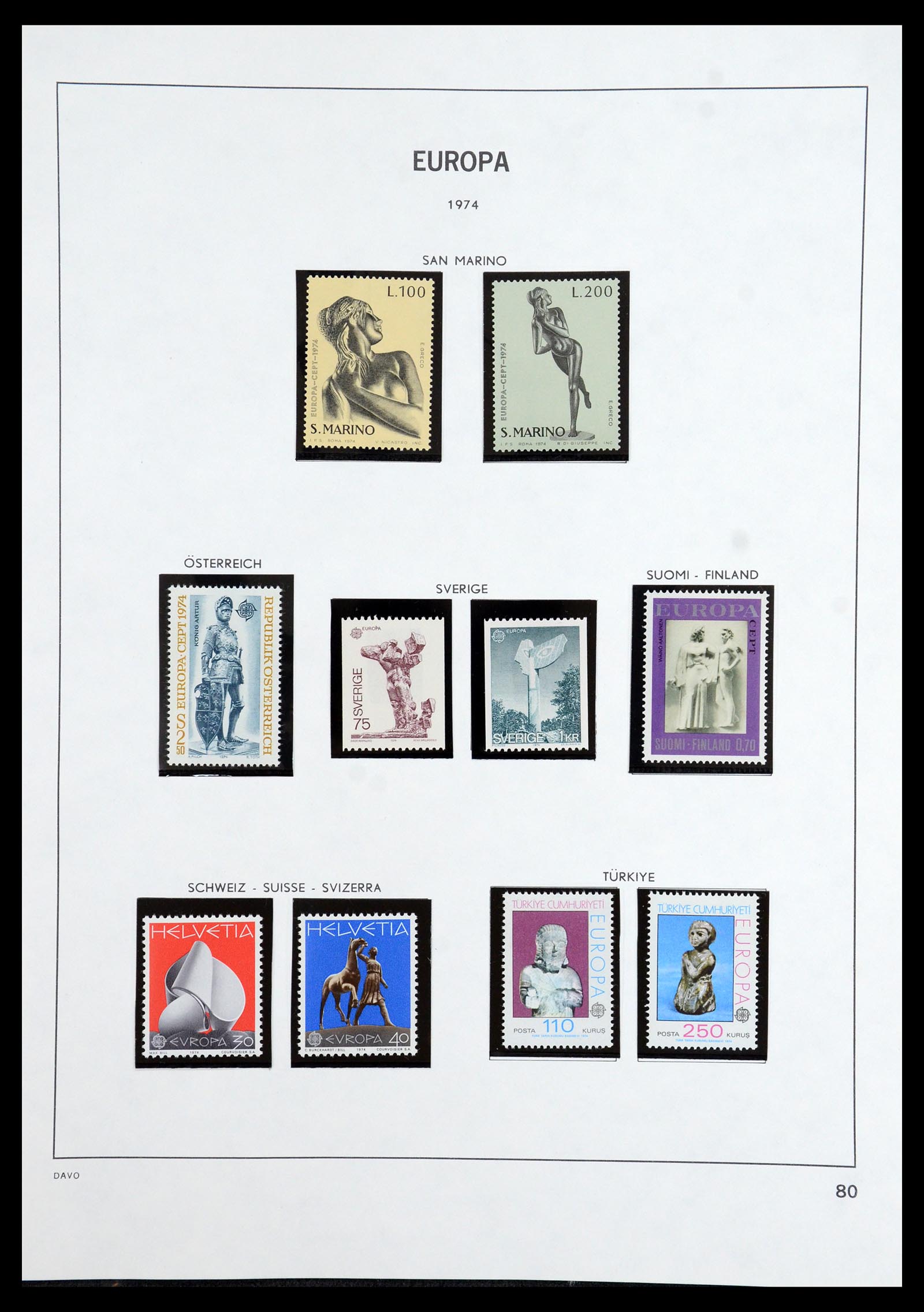 35842 025 - Postzegelverzameling 35842 Europa CEPT 1970-2005.