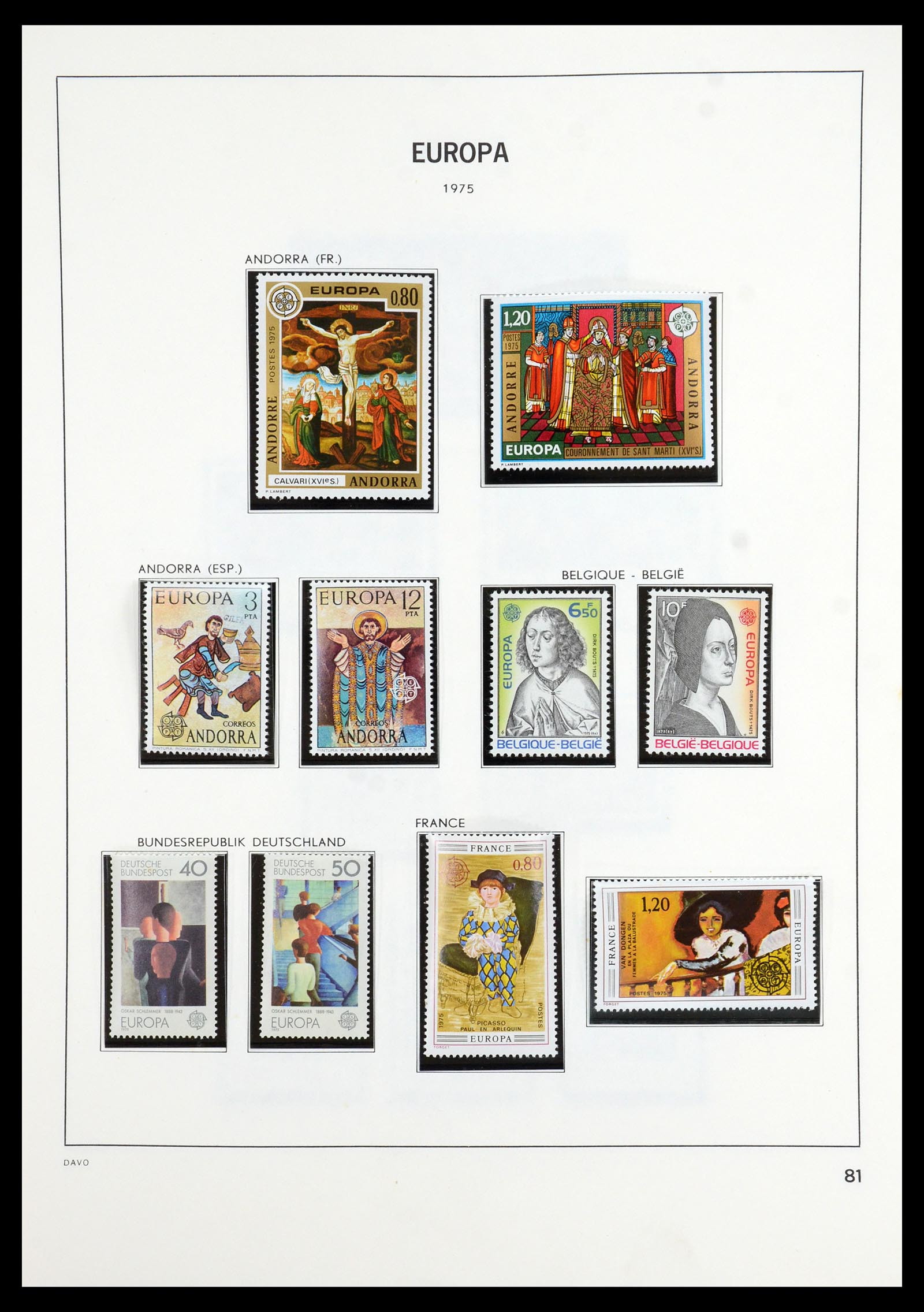 35842 026 - Postzegelverzameling 35842 Europa CEPT 1970-2005.
