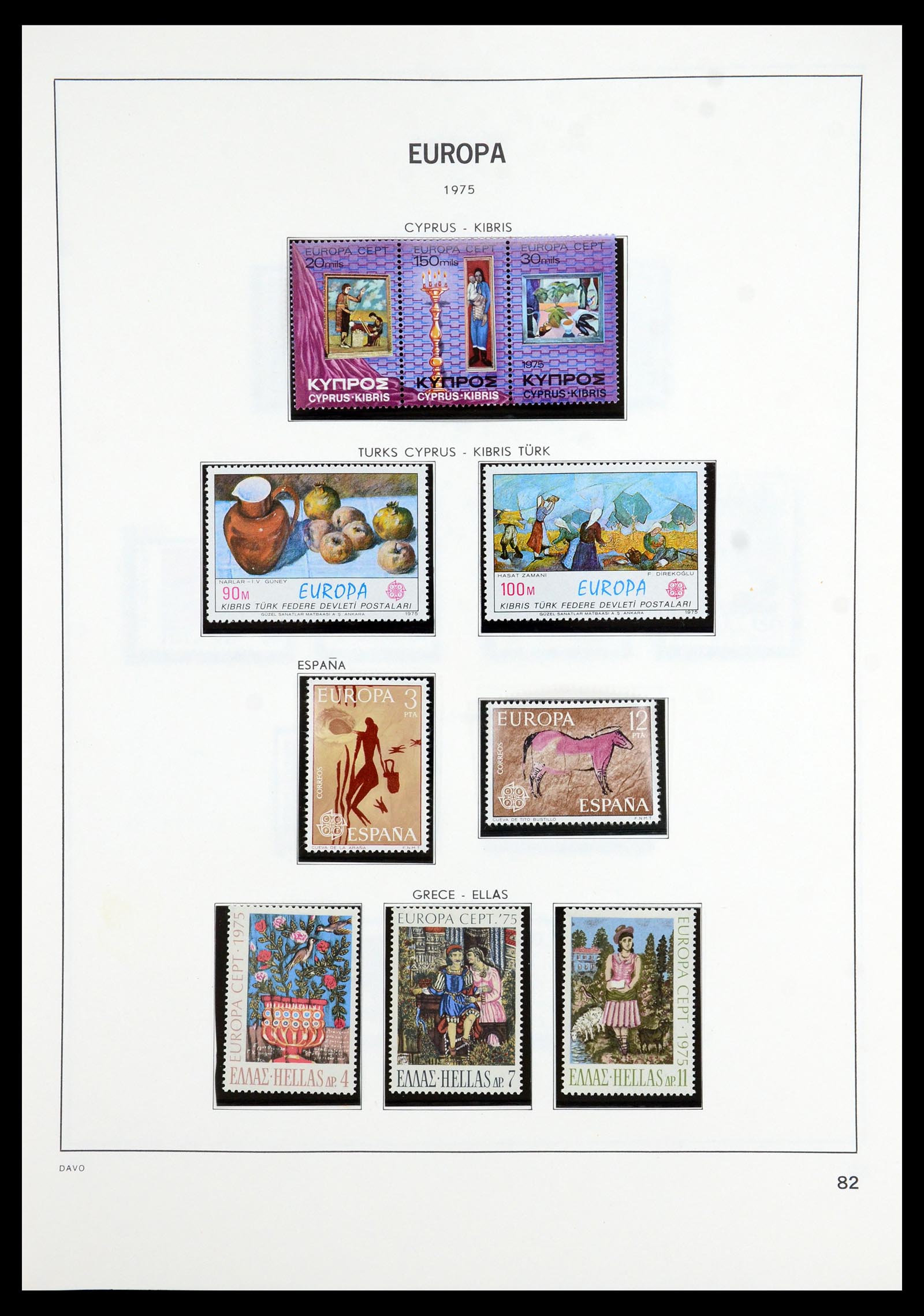 35842 027 - Postzegelverzameling 35842 Europa CEPT 1970-2005.