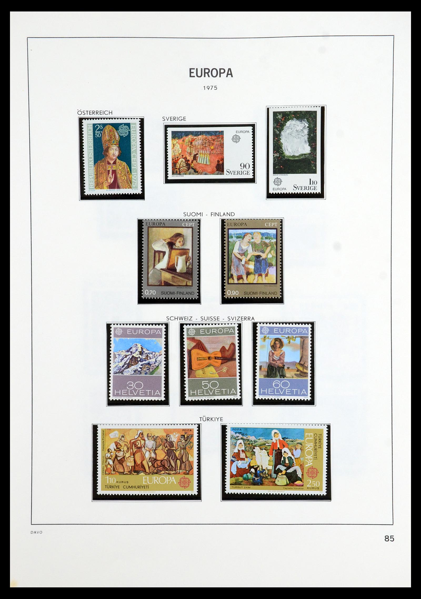 35842 030 - Postzegelverzameling 35842 Europa CEPT 1970-2005.