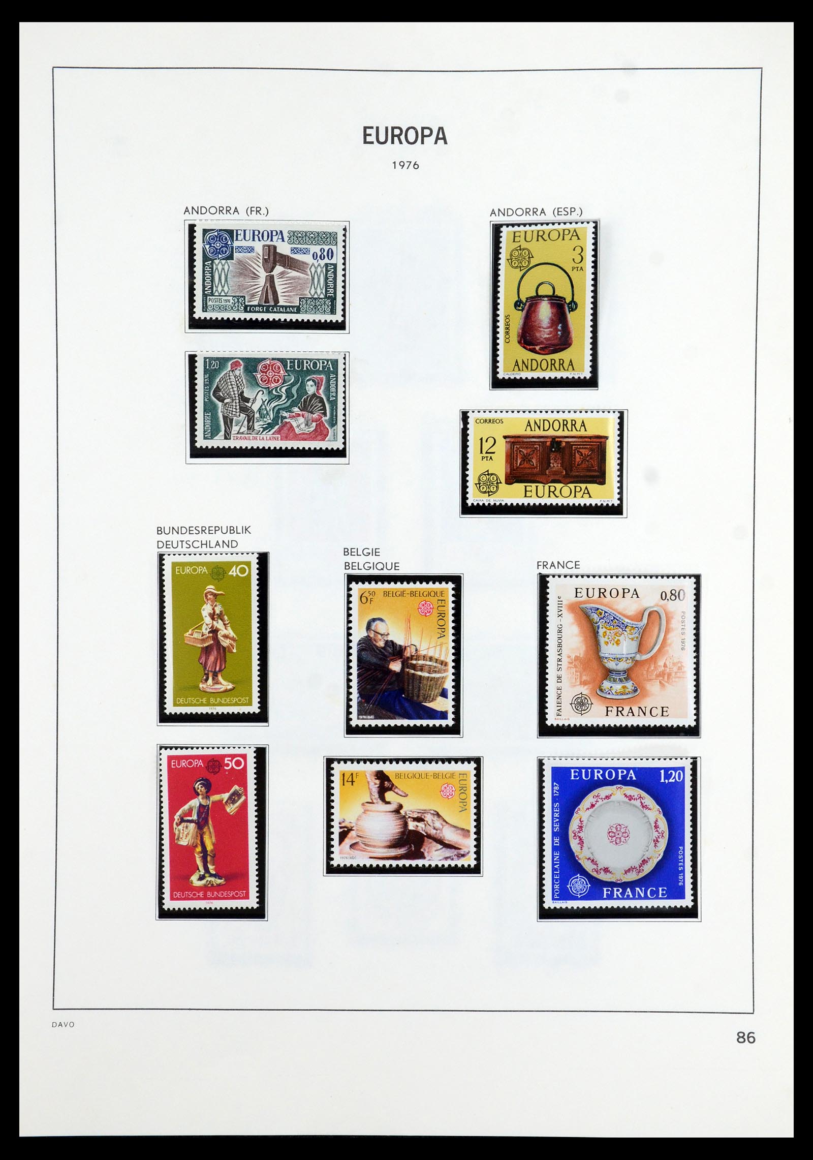 35842 031 - Postzegelverzameling 35842 Europa CEPT 1970-2005.