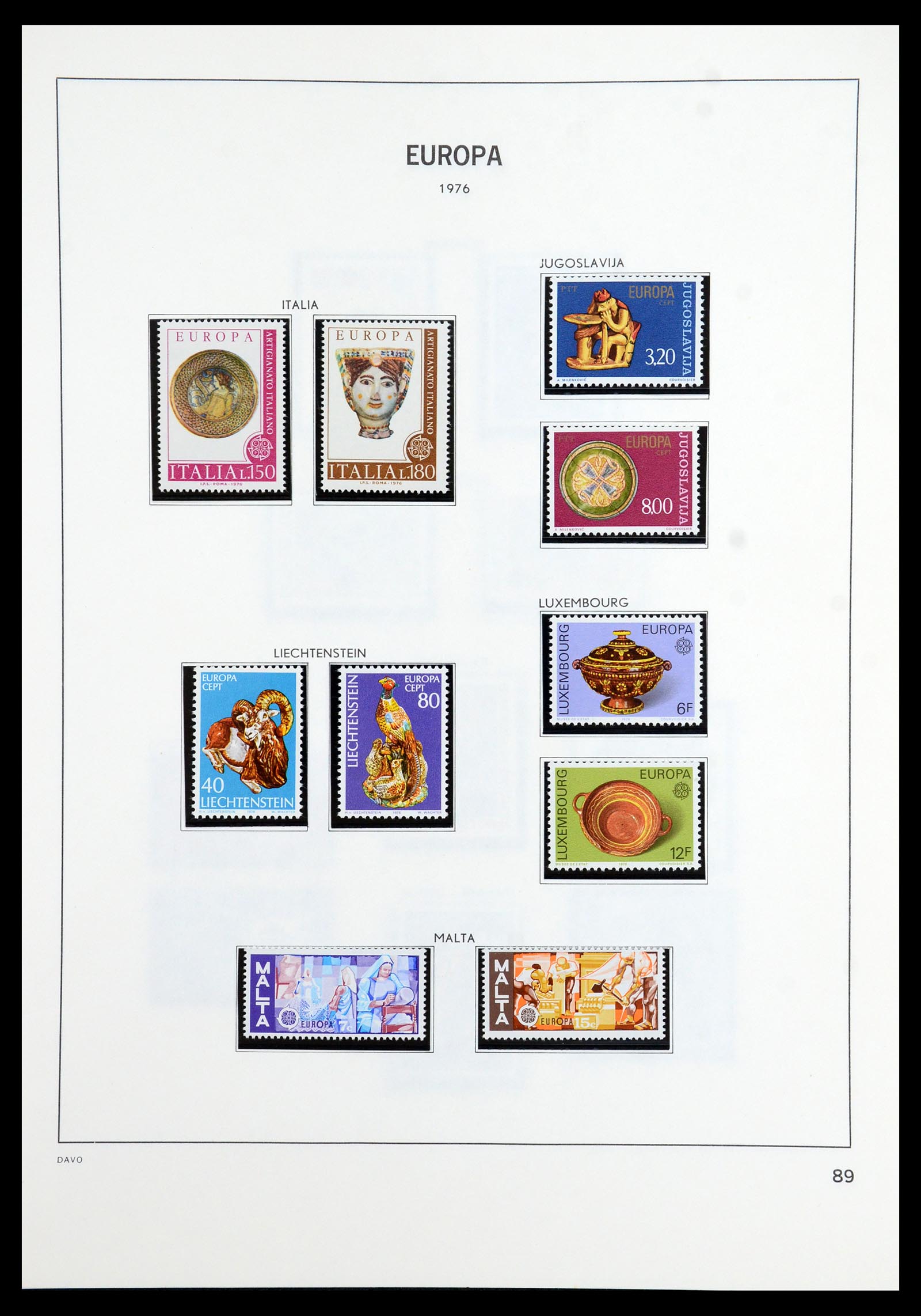 35842 034 - Postzegelverzameling 35842 Europa CEPT 1970-2005.