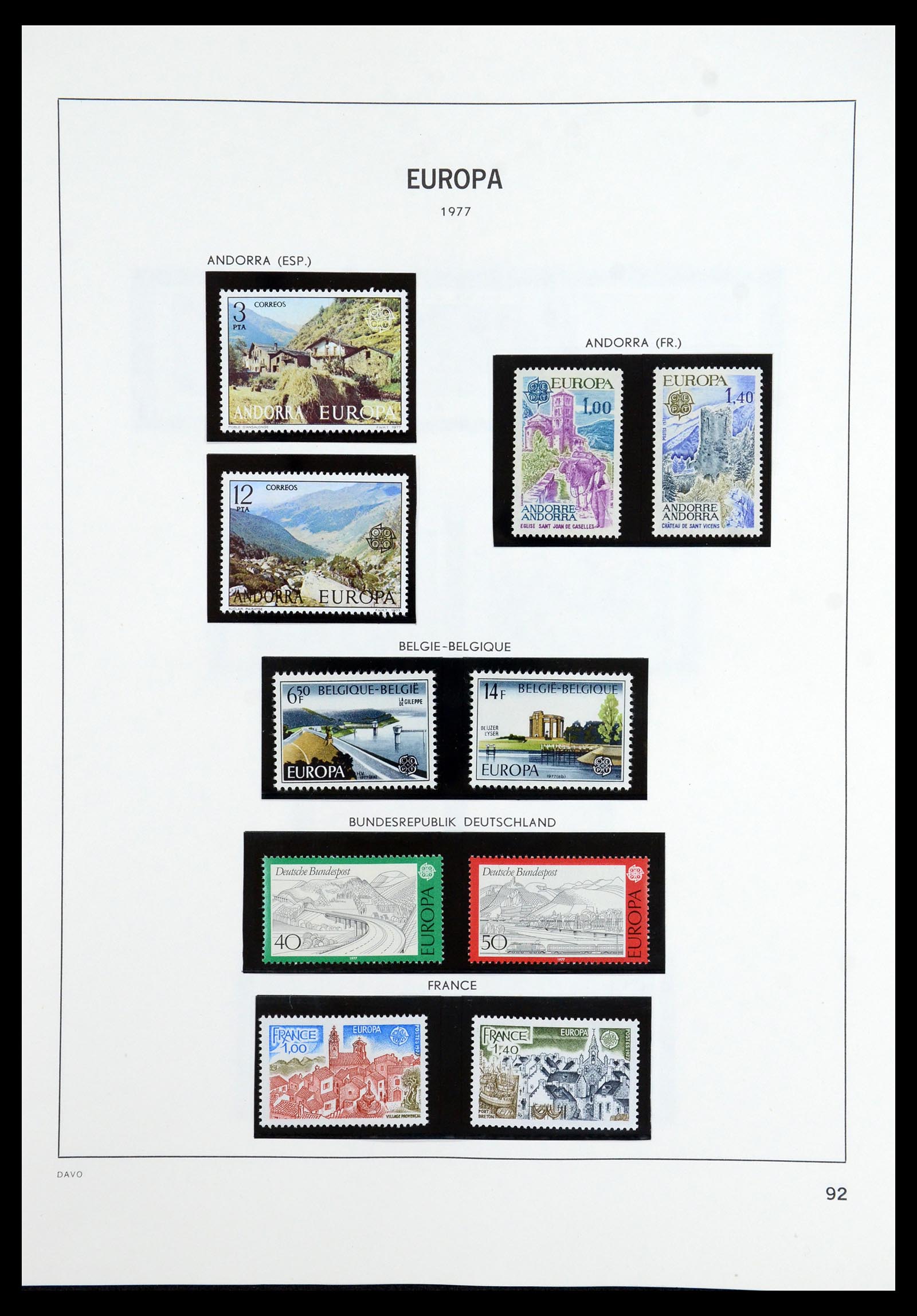 35842 037 - Postzegelverzameling 35842 Europa CEPT 1970-2005.