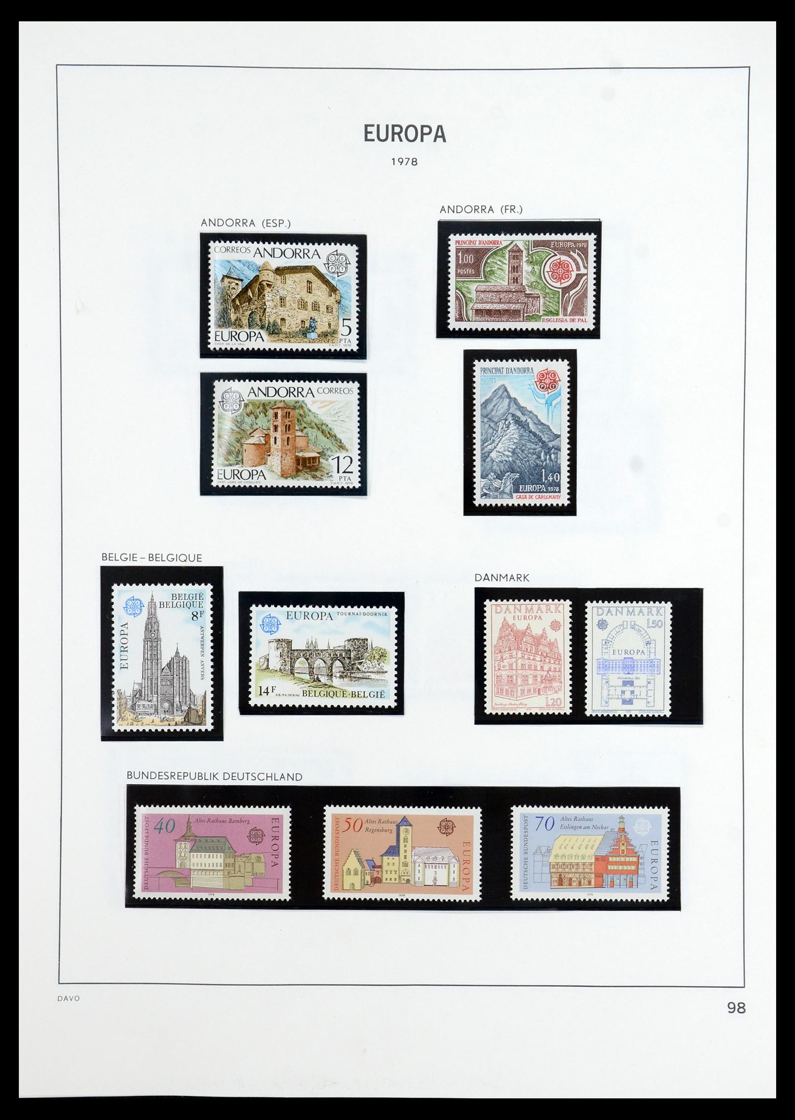 35842 043 - Postzegelverzameling 35842 Europa CEPT 1970-2005.