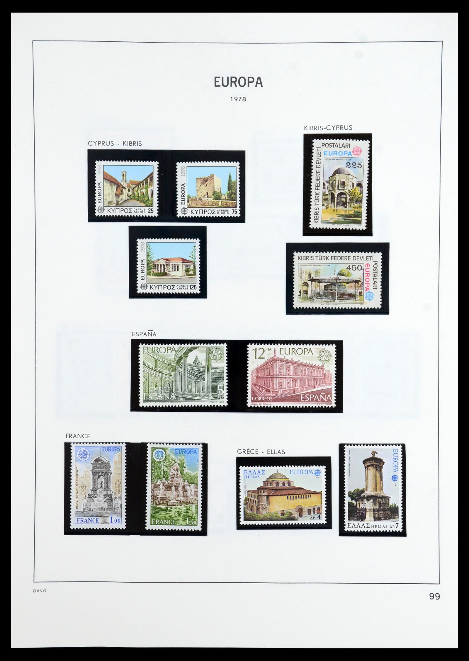 35842 044 - Postzegelverzameling 35842 Europa CEPT 1970-2005.