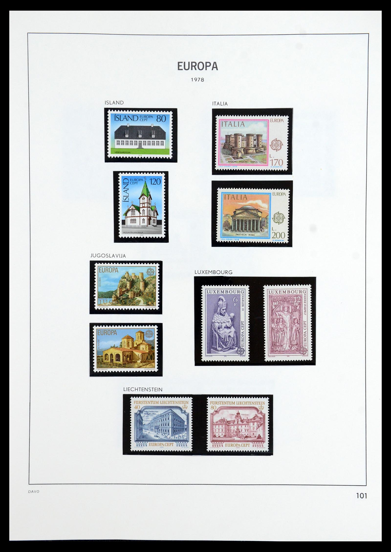 35842 046 - Postzegelverzameling 35842 Europa CEPT 1970-2005.