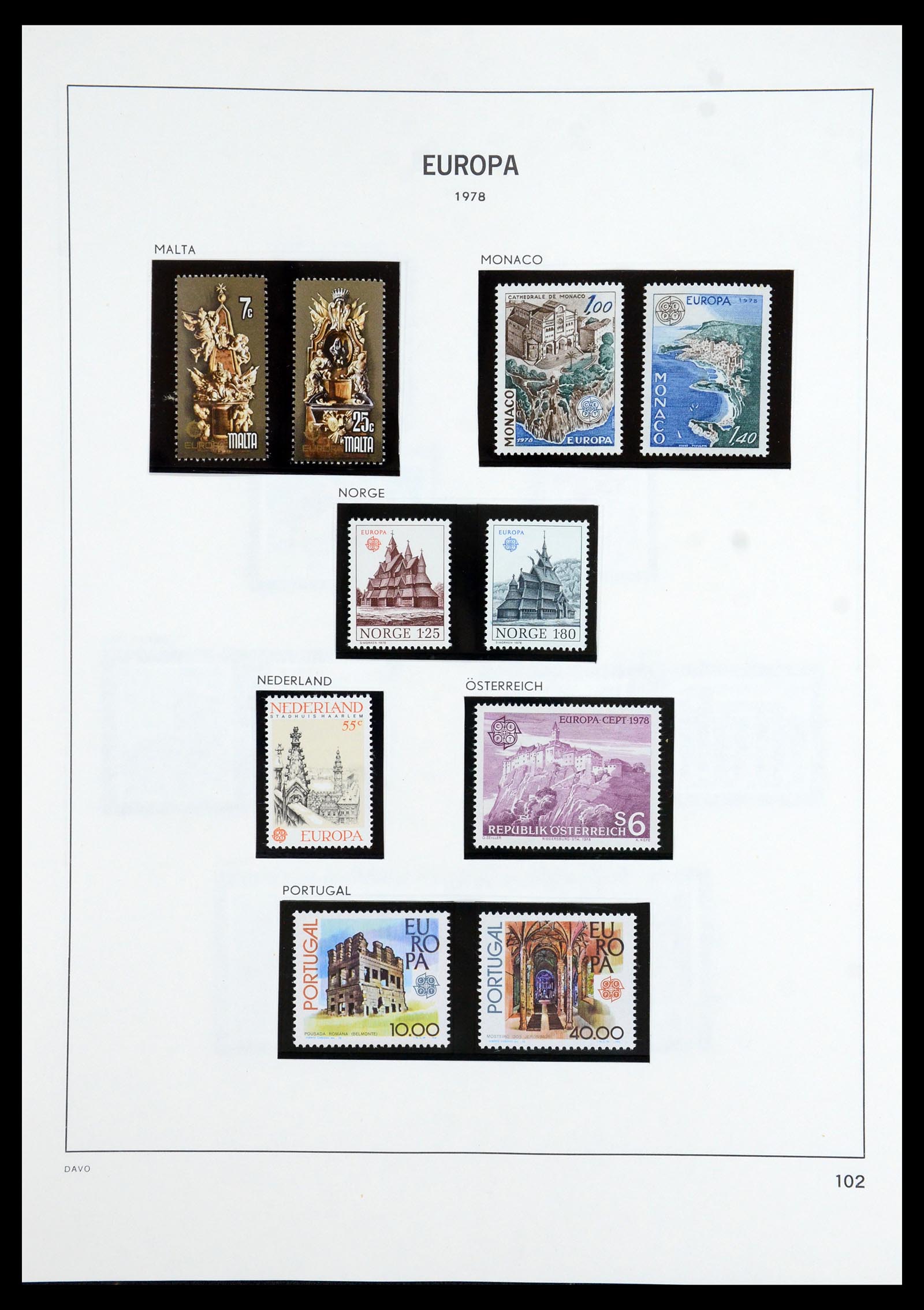 35842 047 - Postzegelverzameling 35842 Europa CEPT 1970-2005.