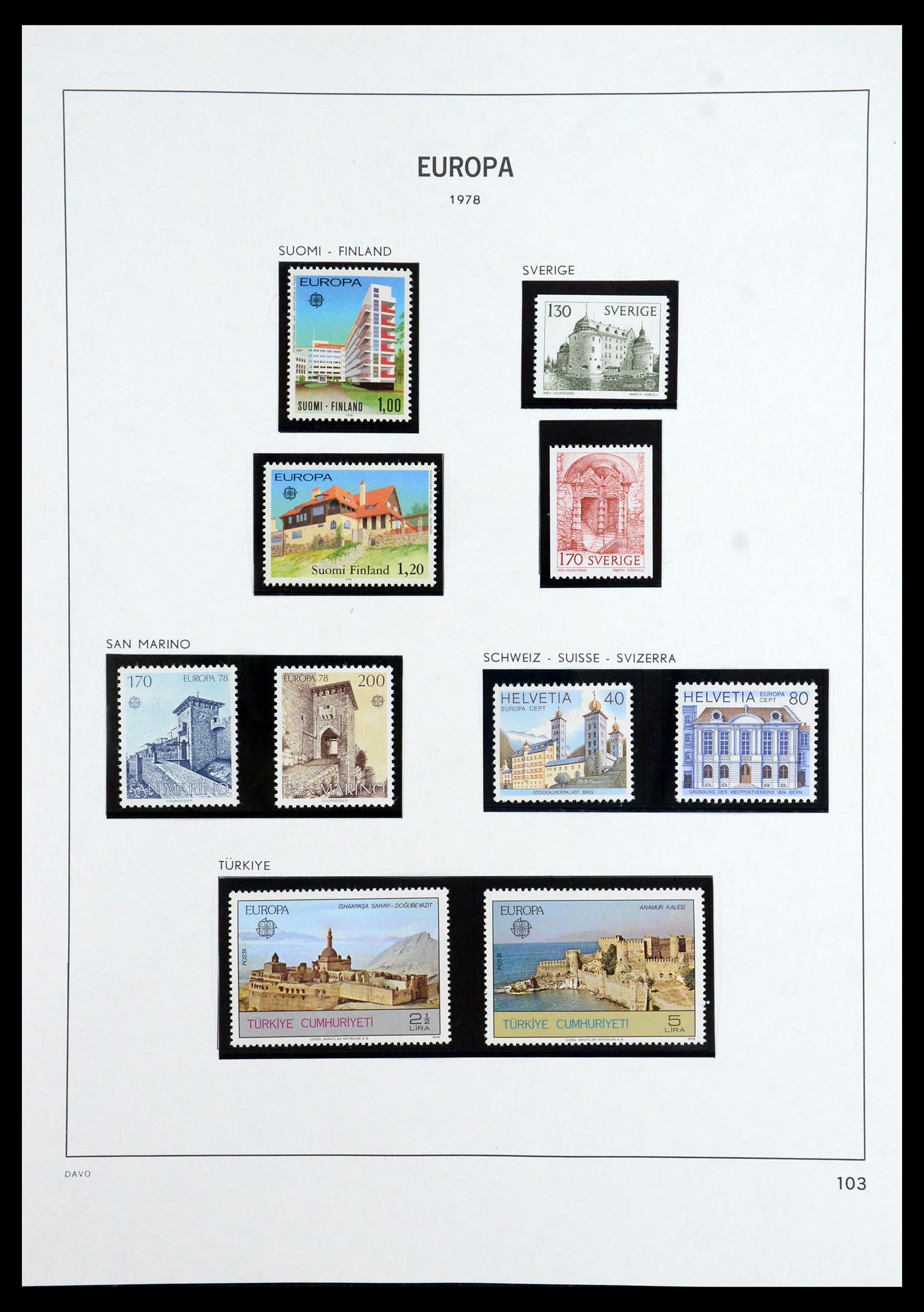 35842 048 - Postzegelverzameling 35842 Europa CEPT 1970-2005.