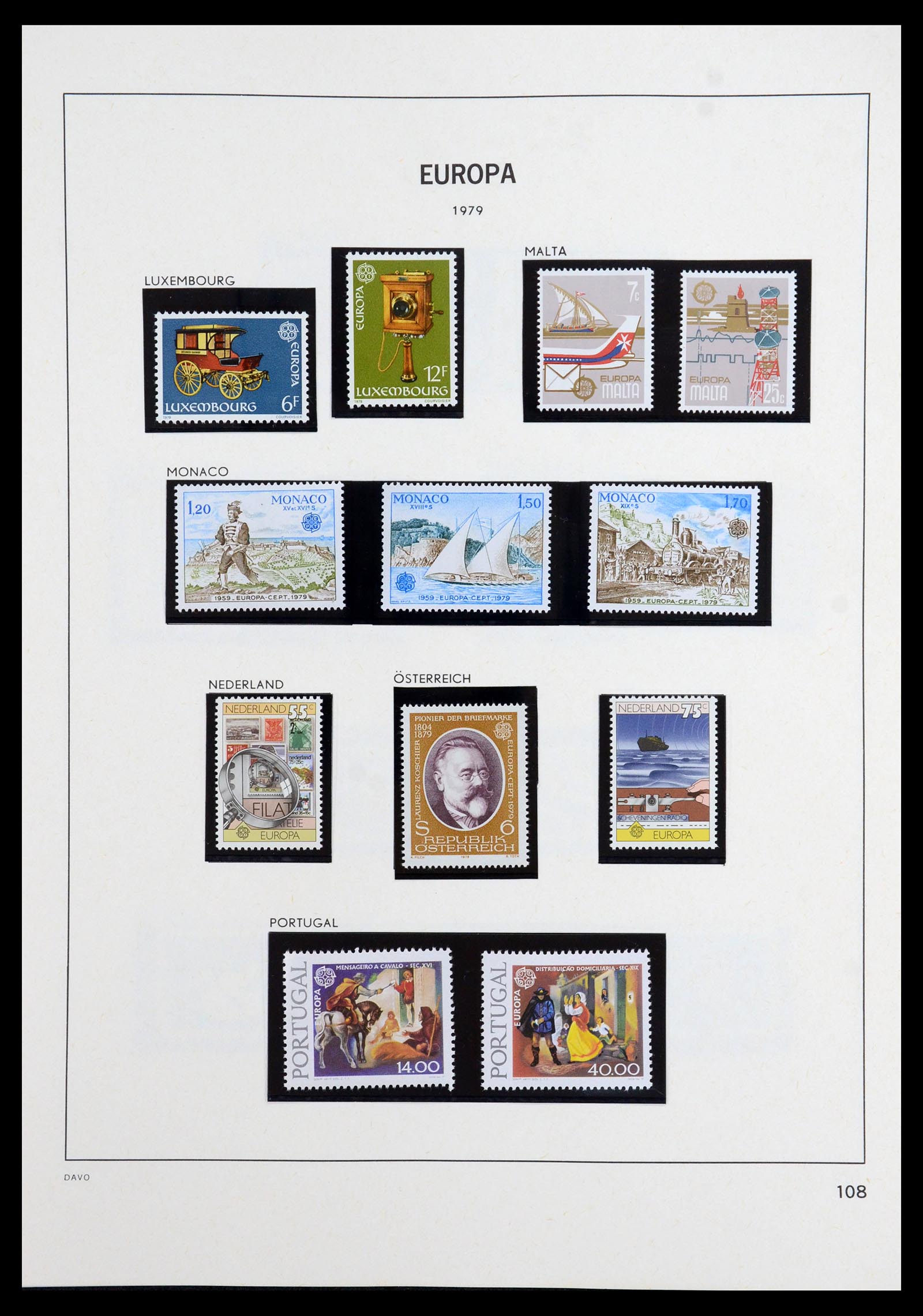 35842 053 - Postzegelverzameling 35842 Europa CEPT 1970-2005.