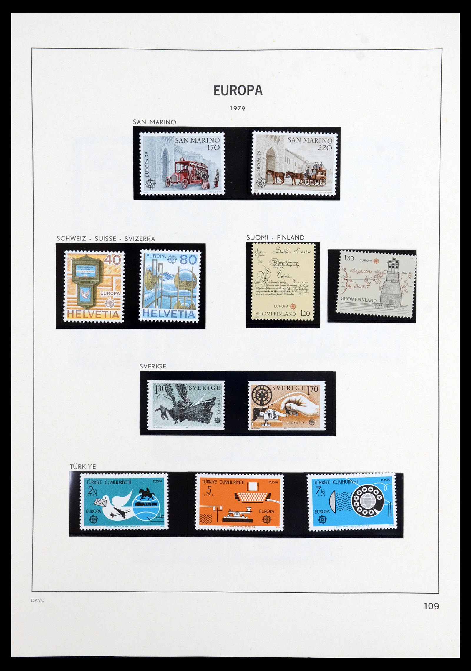 35842 054 - Postzegelverzameling 35842 Europa CEPT 1970-2005.